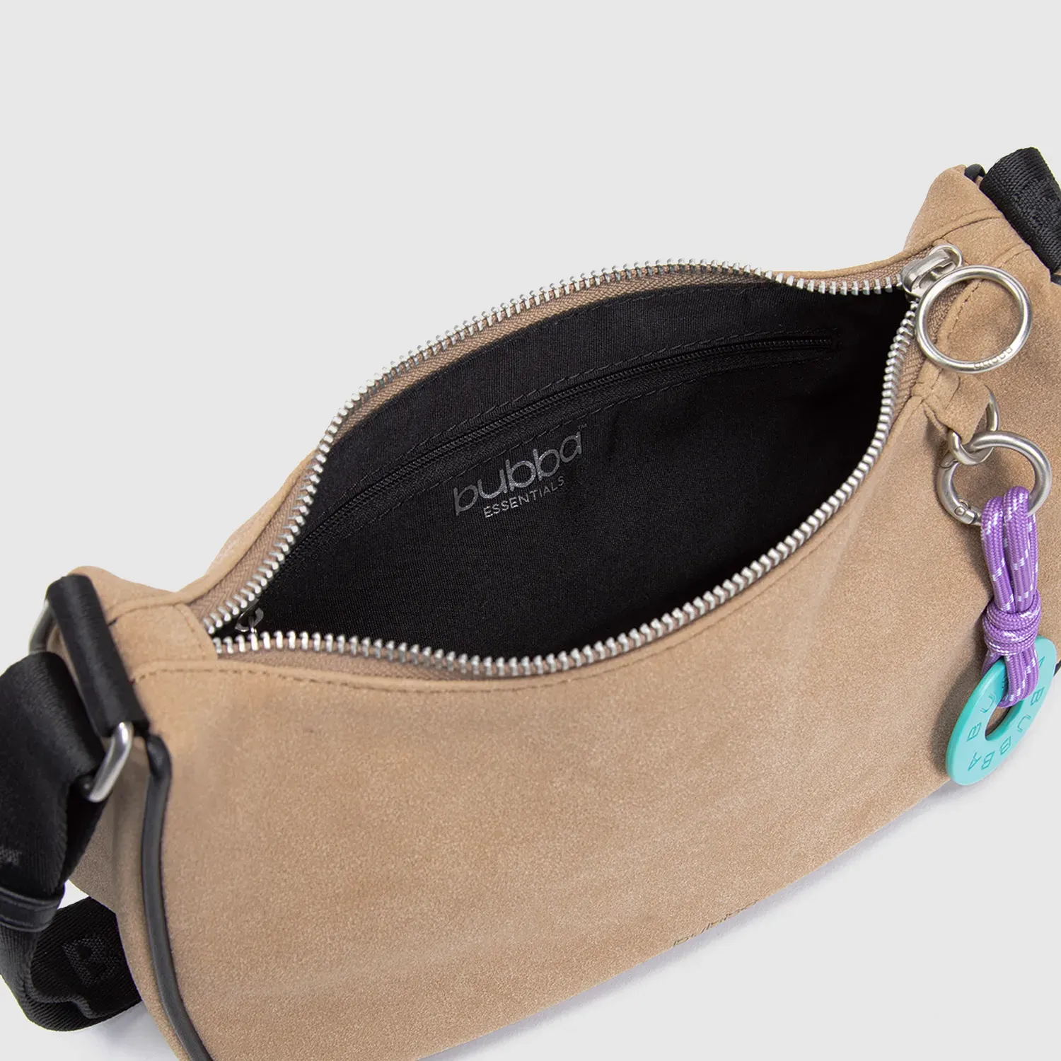 Purse Bubba Bags Mujer Suede color beige | Platanitos