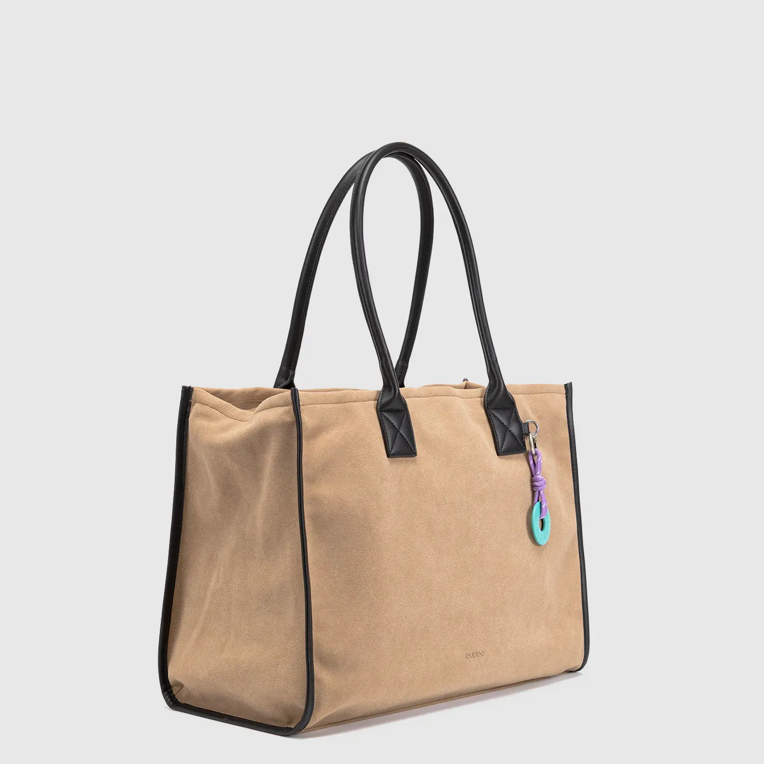 Tote Bubba Bags Mujer Suede color beige | Platanitos