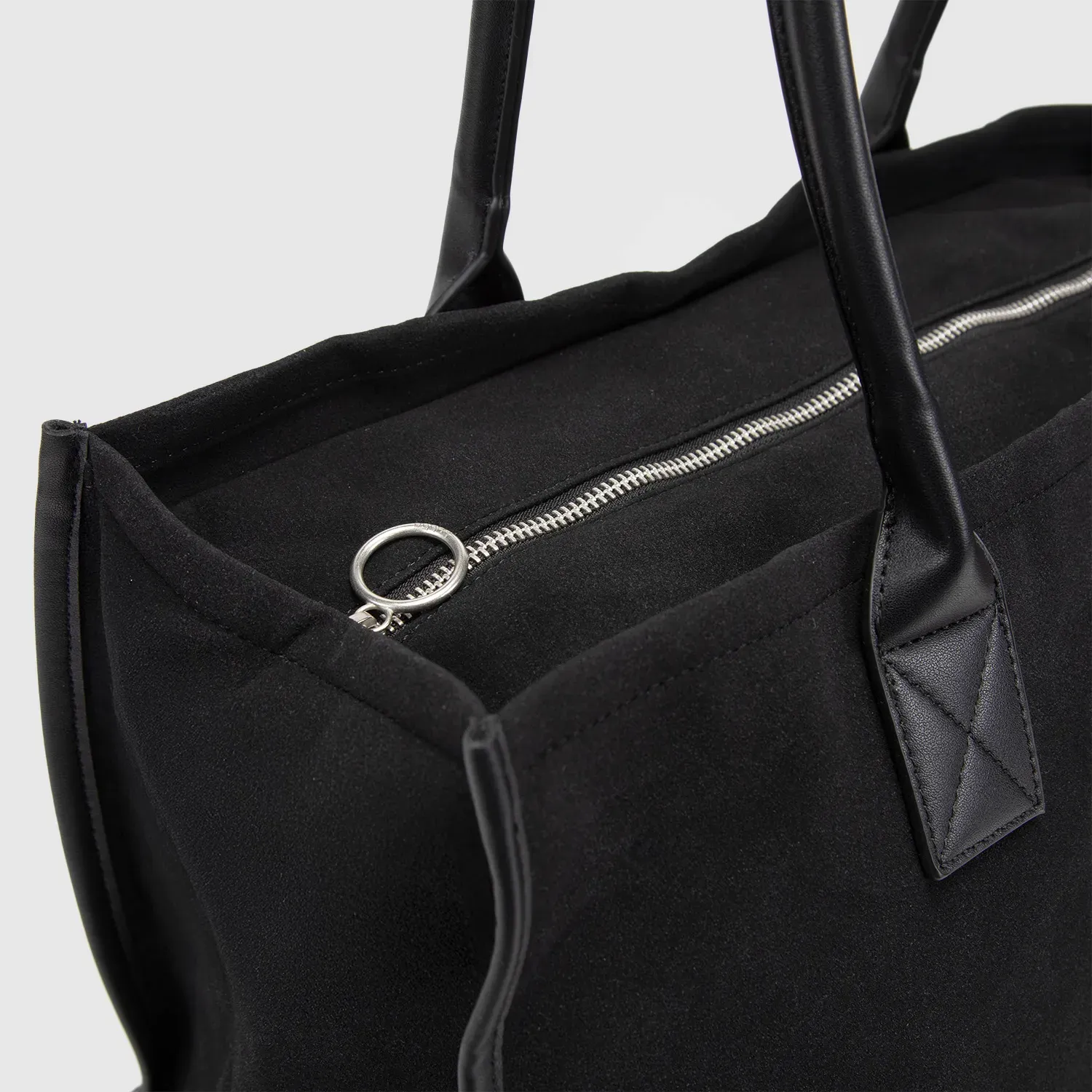 Tote Bubba Bags Mujer Suede color negro | Platanitos