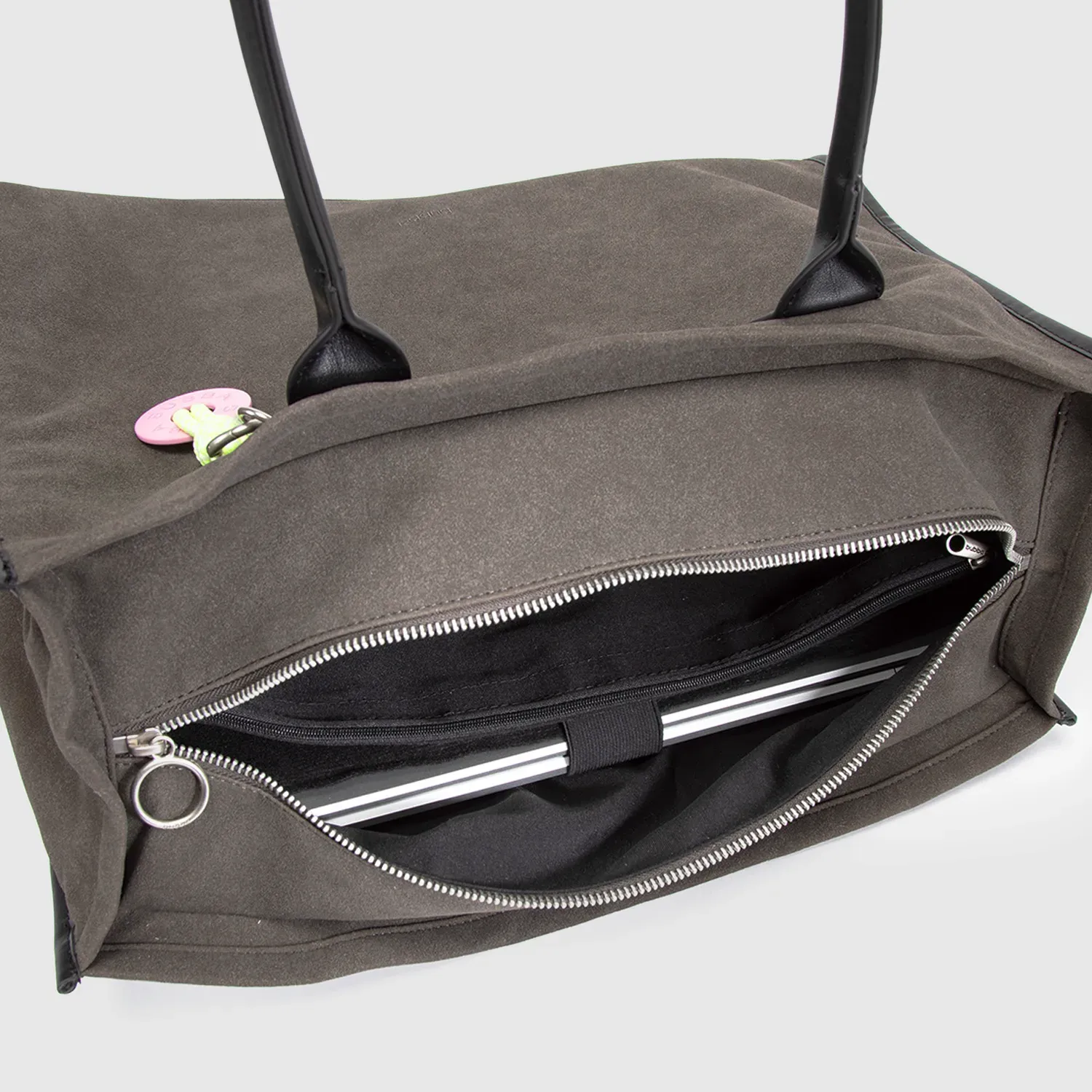 Tote Bubba Bags Mujer Suede color marron | Platanitos