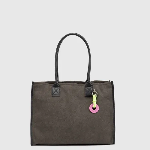 Tote Bubba Bags Mujer Suede color marron | Platanitos
