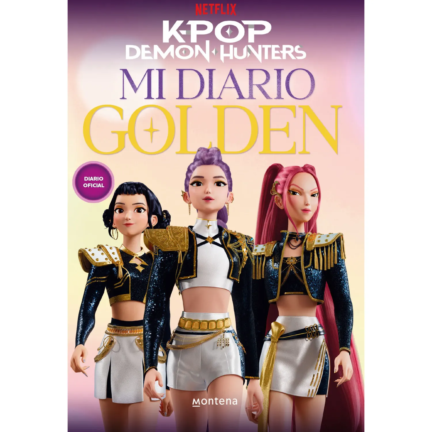 Kpop Montena Demon Hunters: Mi Diario Golden color varios | Platanitos