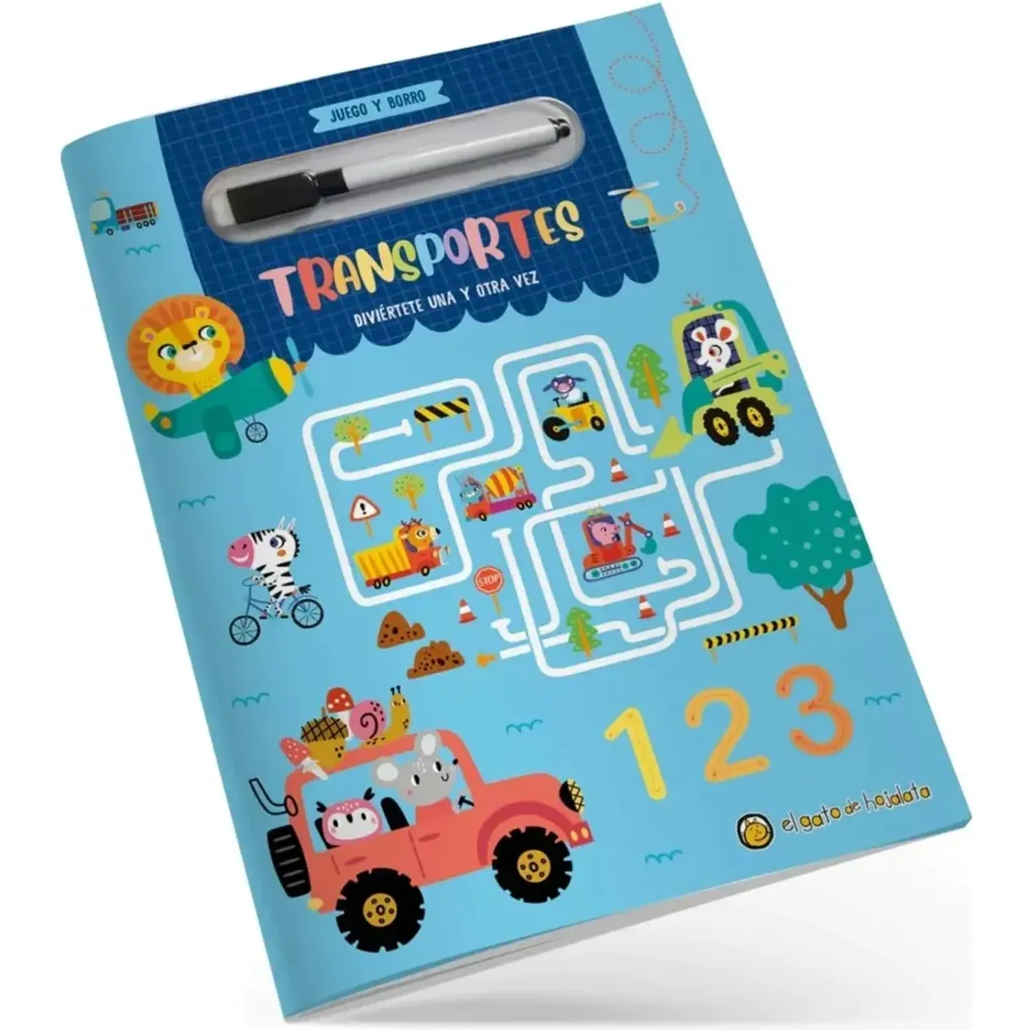 Transportes-Juega El Gato De Hojalata Y Borra color varios | Platanitos