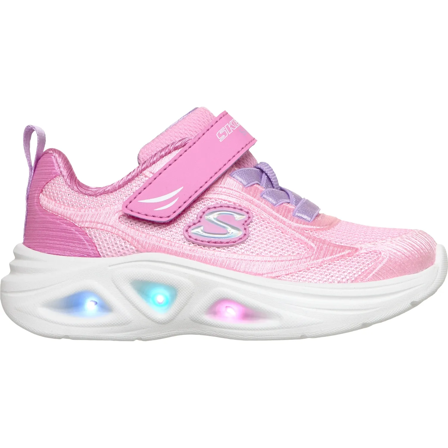 Skechers Zapatillas Skechers Urbanas Bebés Skechers Sola Glow 2.0 color rosa | Platanitos