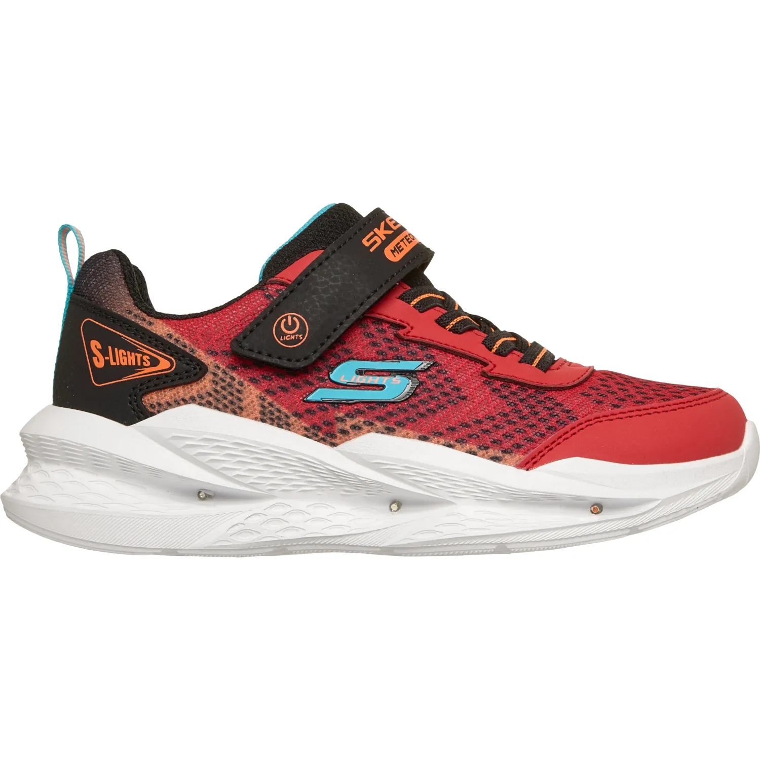Zapatillas Skechers Urbanas Bebés Skechers Meteor-Lights 2.0 color rojo | Platanitos