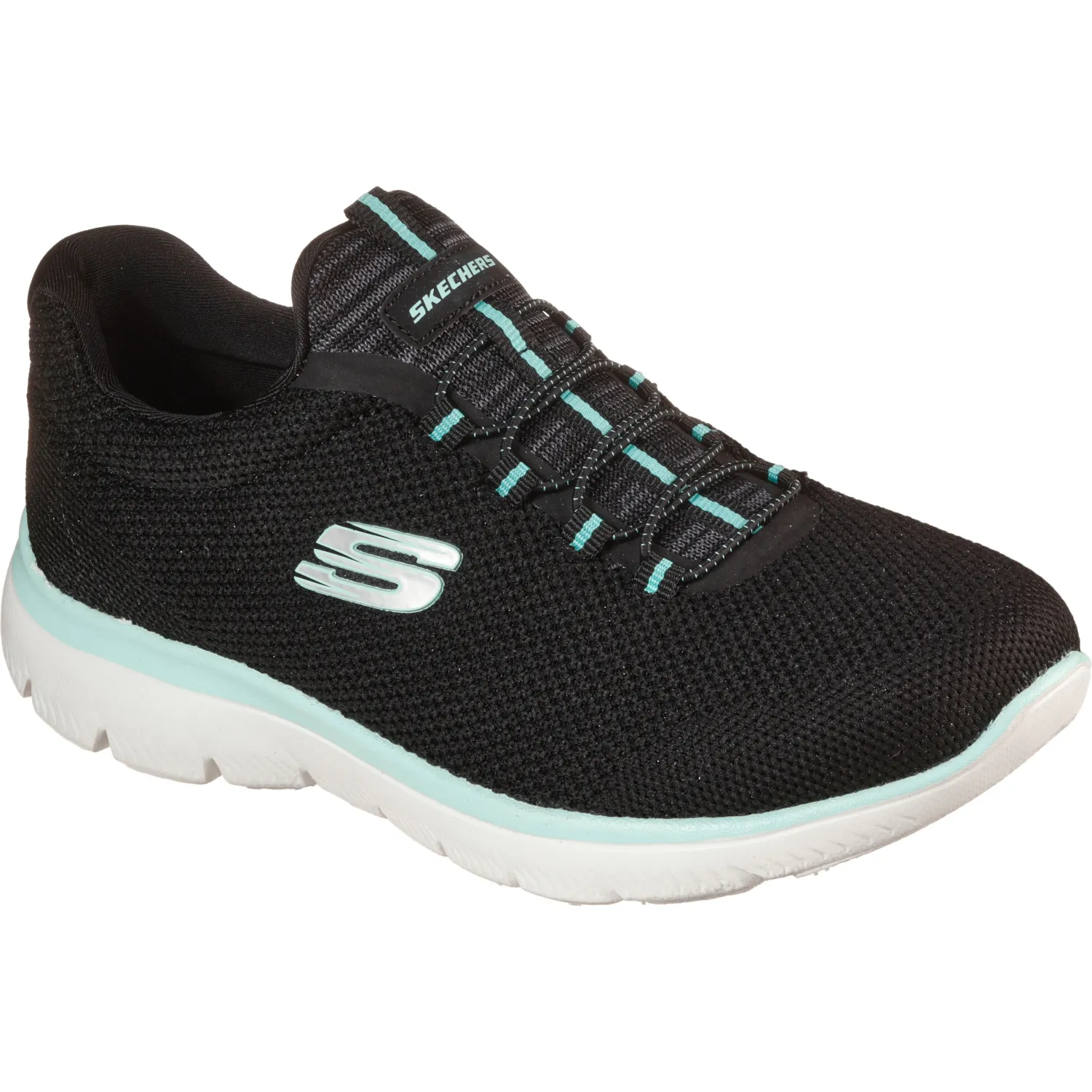 Zapatillas Skechers Urbanas Mujer Summits color negro | Platanitos