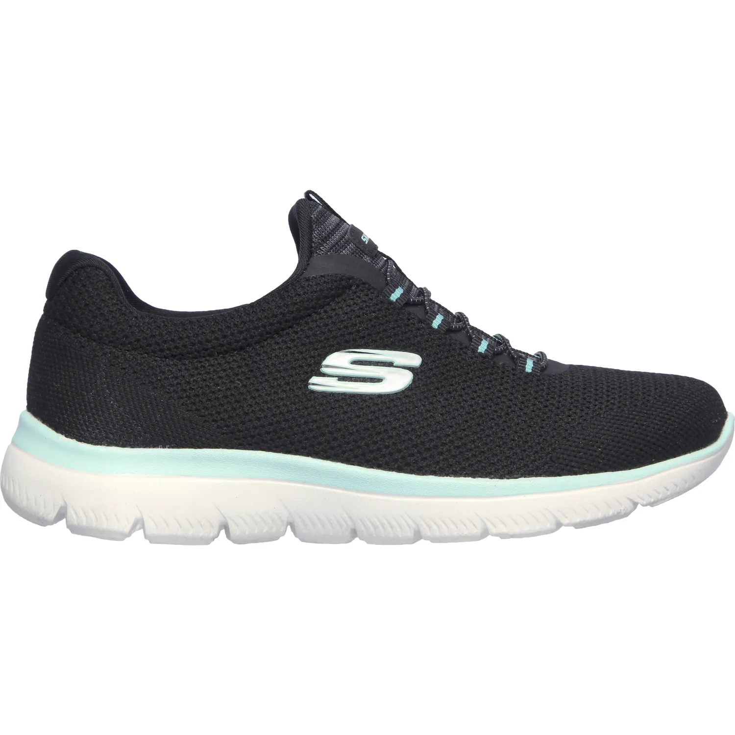 Zapatillas Skechers Urbanas Mujer Summits color negro | Platanitos