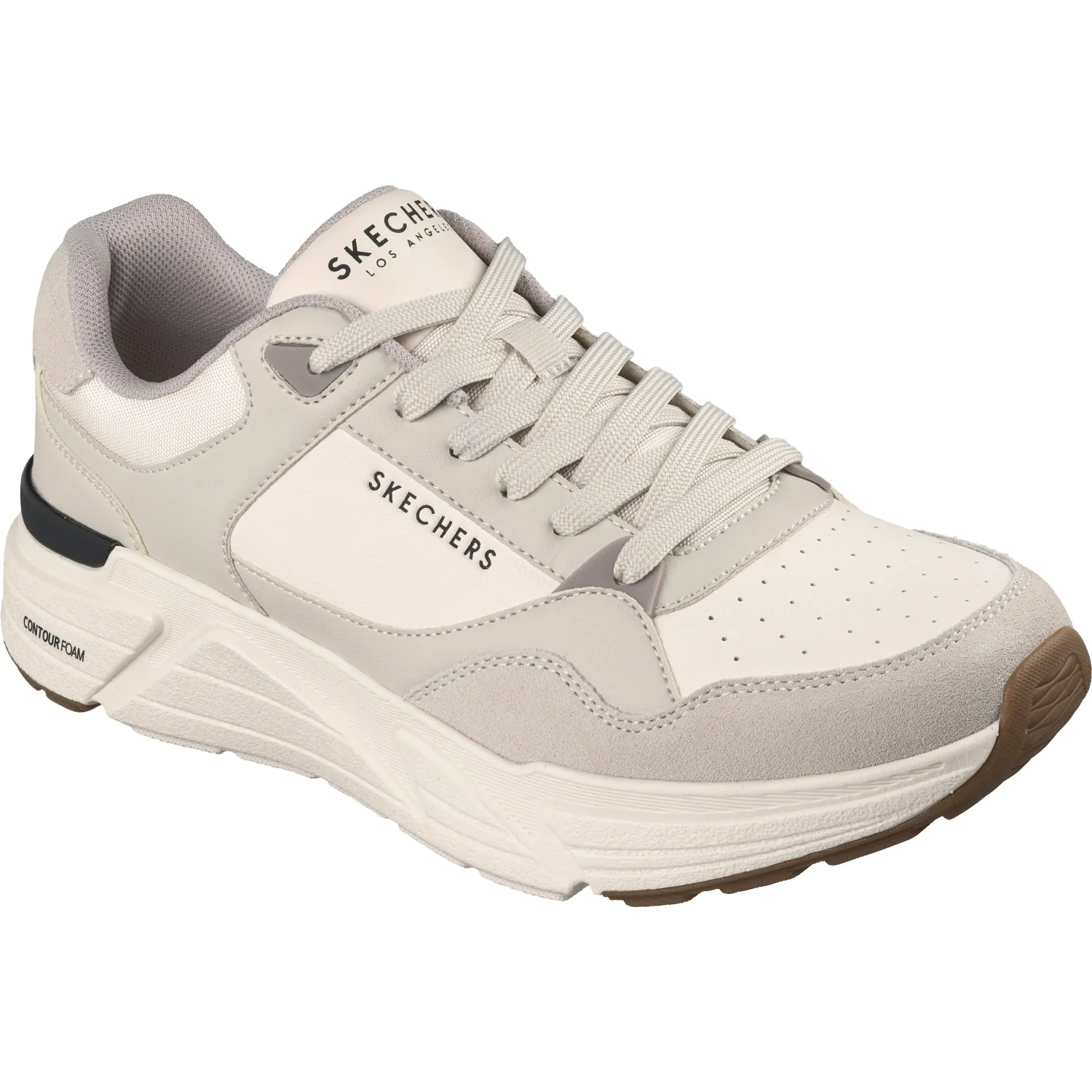 Zapatillas Skechers Urbanas Hombre Rovino Lite color blanco | Platanitos