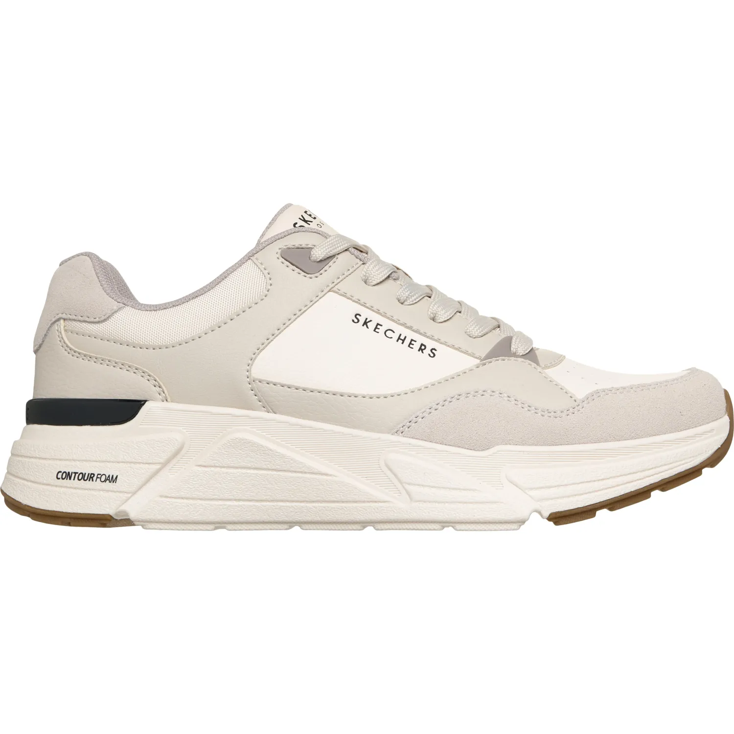 Zapatillas Skechers Urbanas Hombre Rovino Lite color blanco | Platanitos