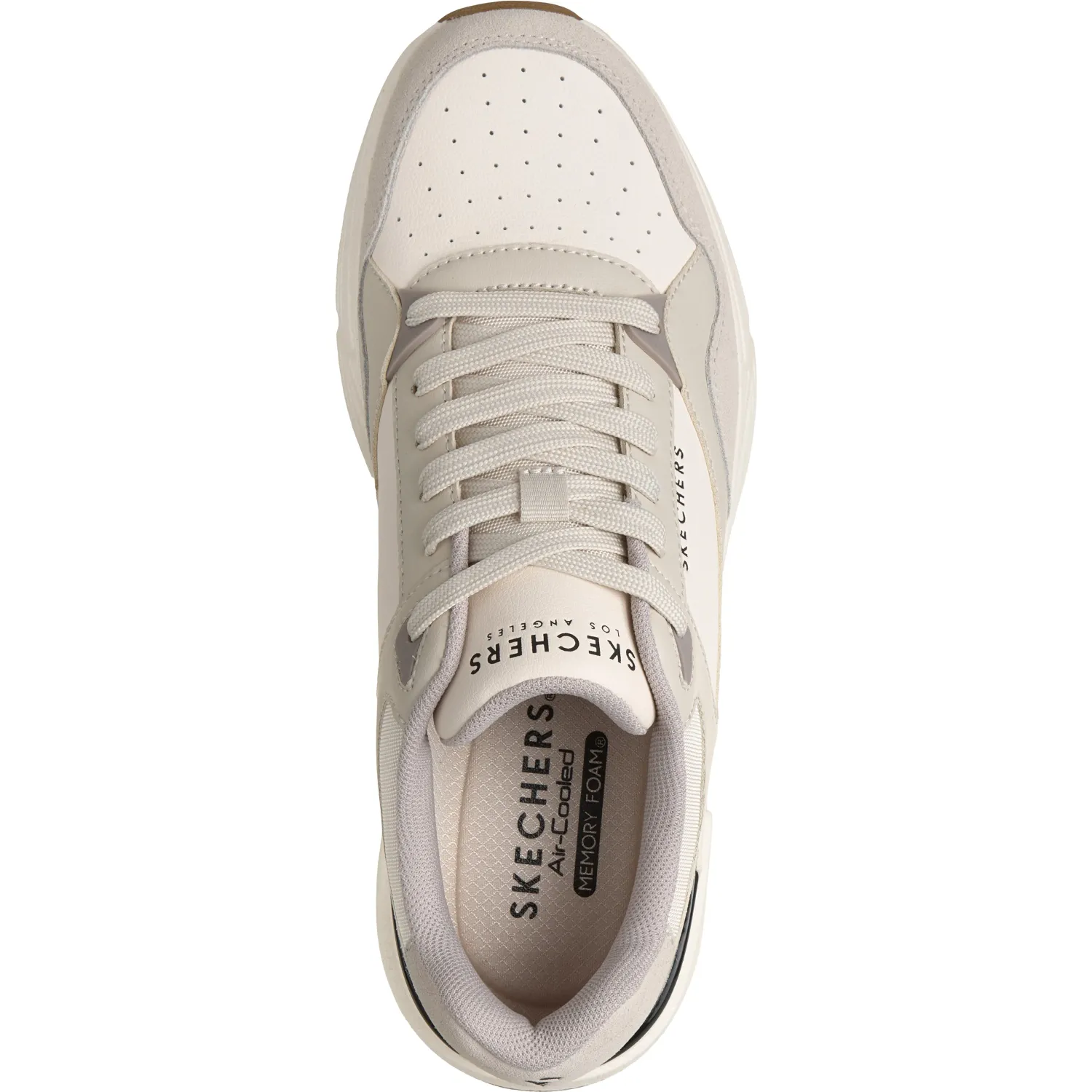 Zapatillas Skechers Urbanas Hombre Rovino Lite color blanco | Platanitos