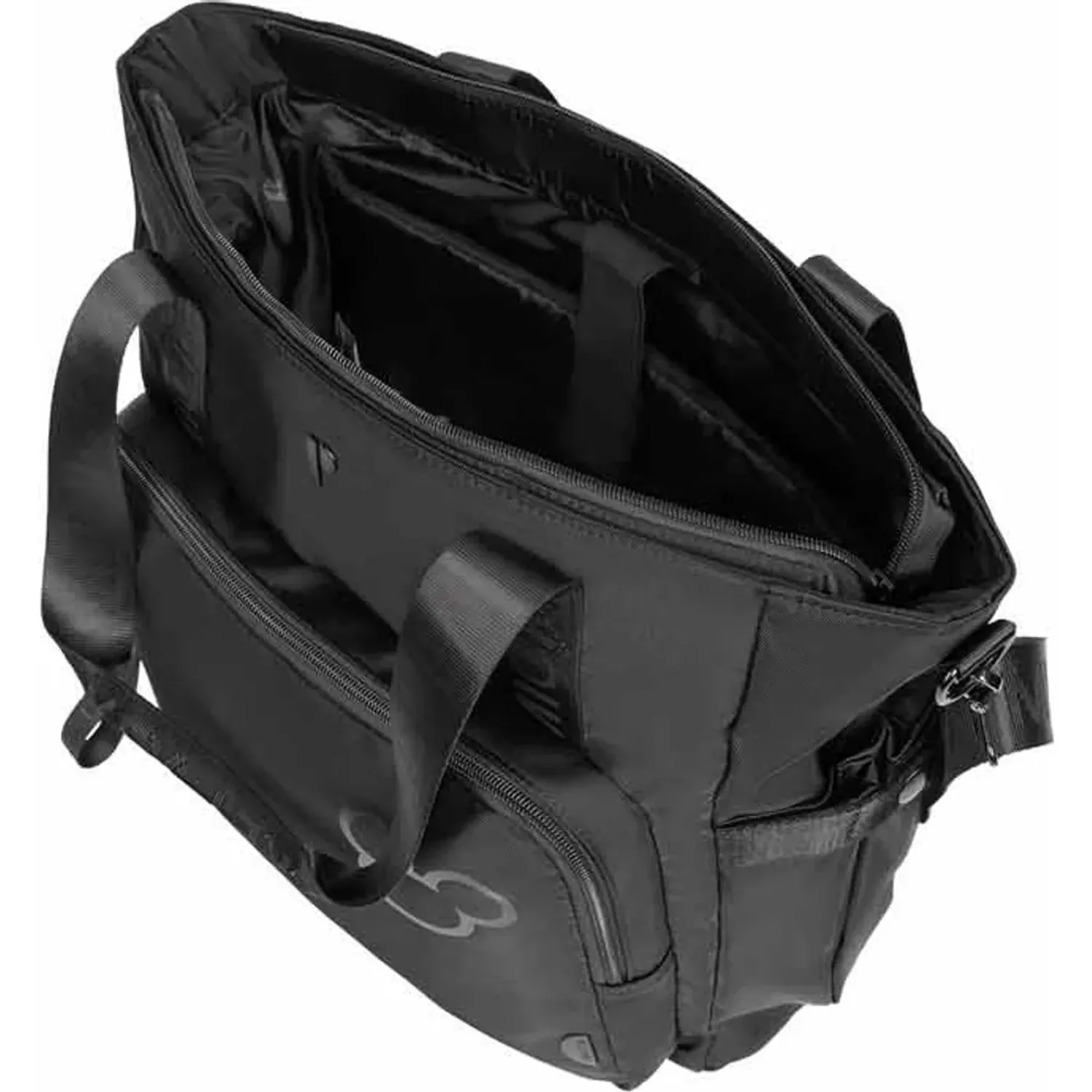 Bolso Porta Grande Mujer Saori Mickey Black color negro | Platanitos