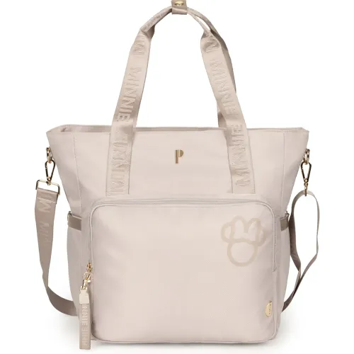 Bolso Porta Grande Mujer Saori Minnie Dark Beige color beige | Platanitos