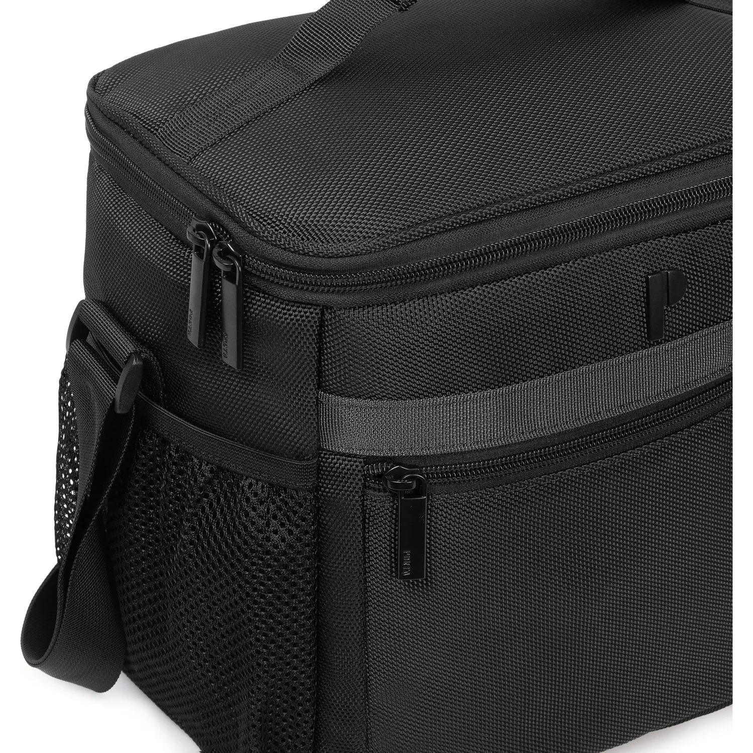 Lonchera Porta Unisex Faber color negro | Platanitos