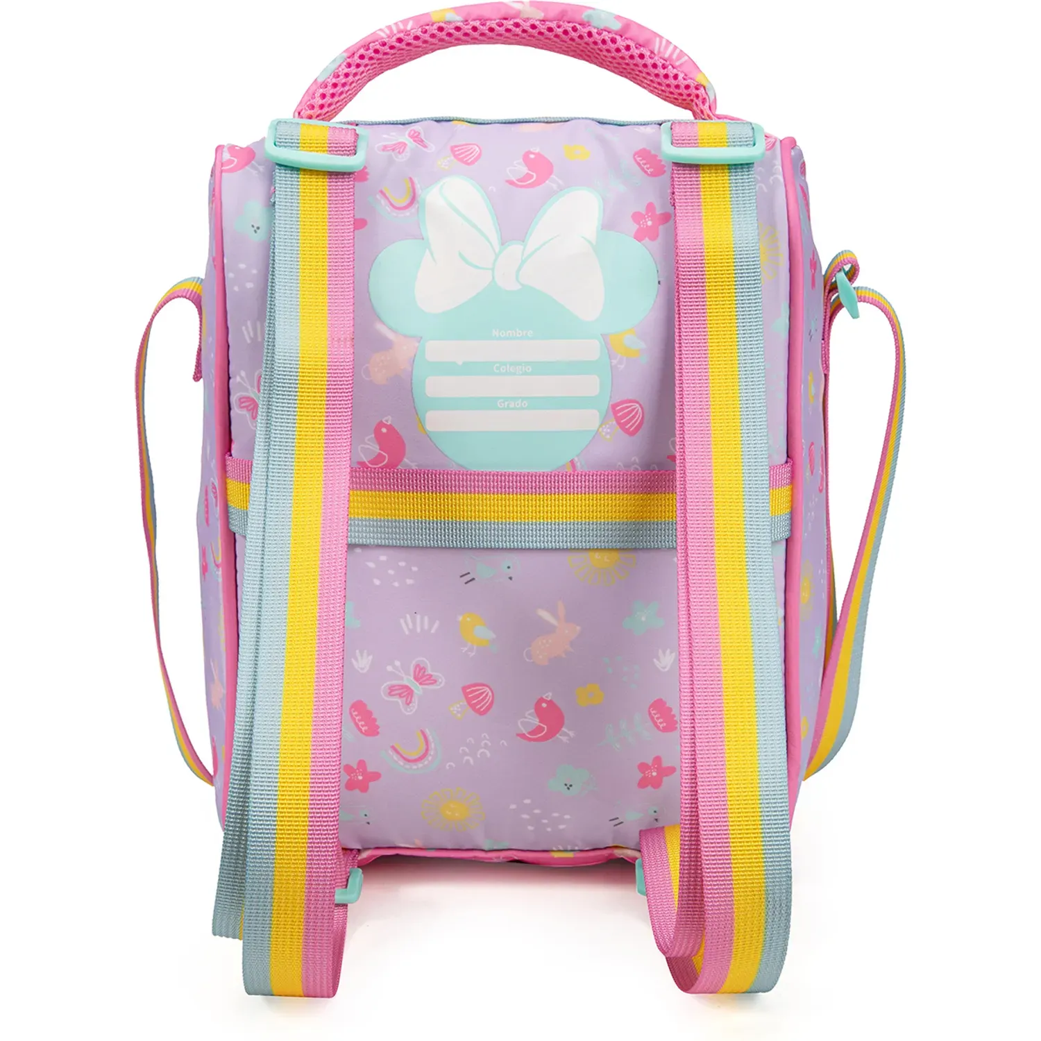 Lonchera Porta Unisex Felty Nature Minnie color rosado | Platanitos