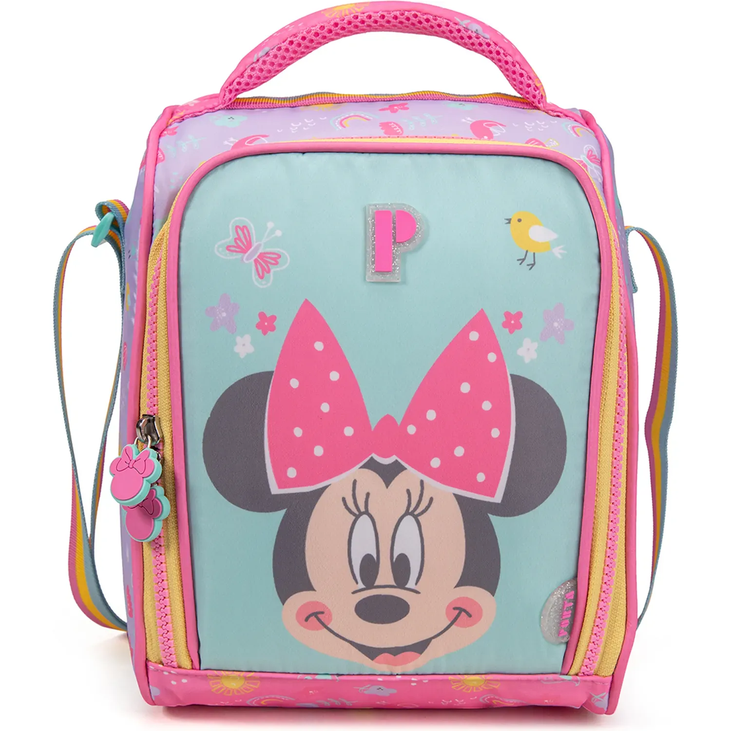 Lonchera Porta Unisex Felty Nature Minnie color rosado | Platanitos