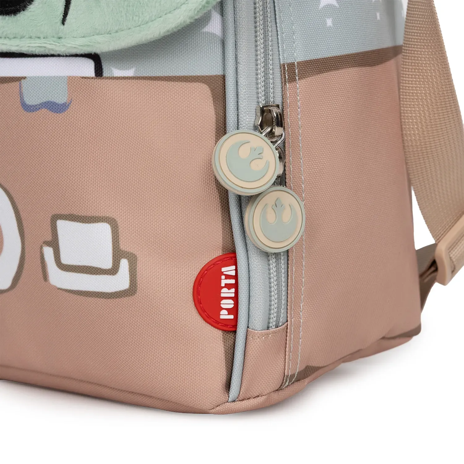 Lonchera Porta Unisex Manu Grogu In The Bag color verde | Platanitos