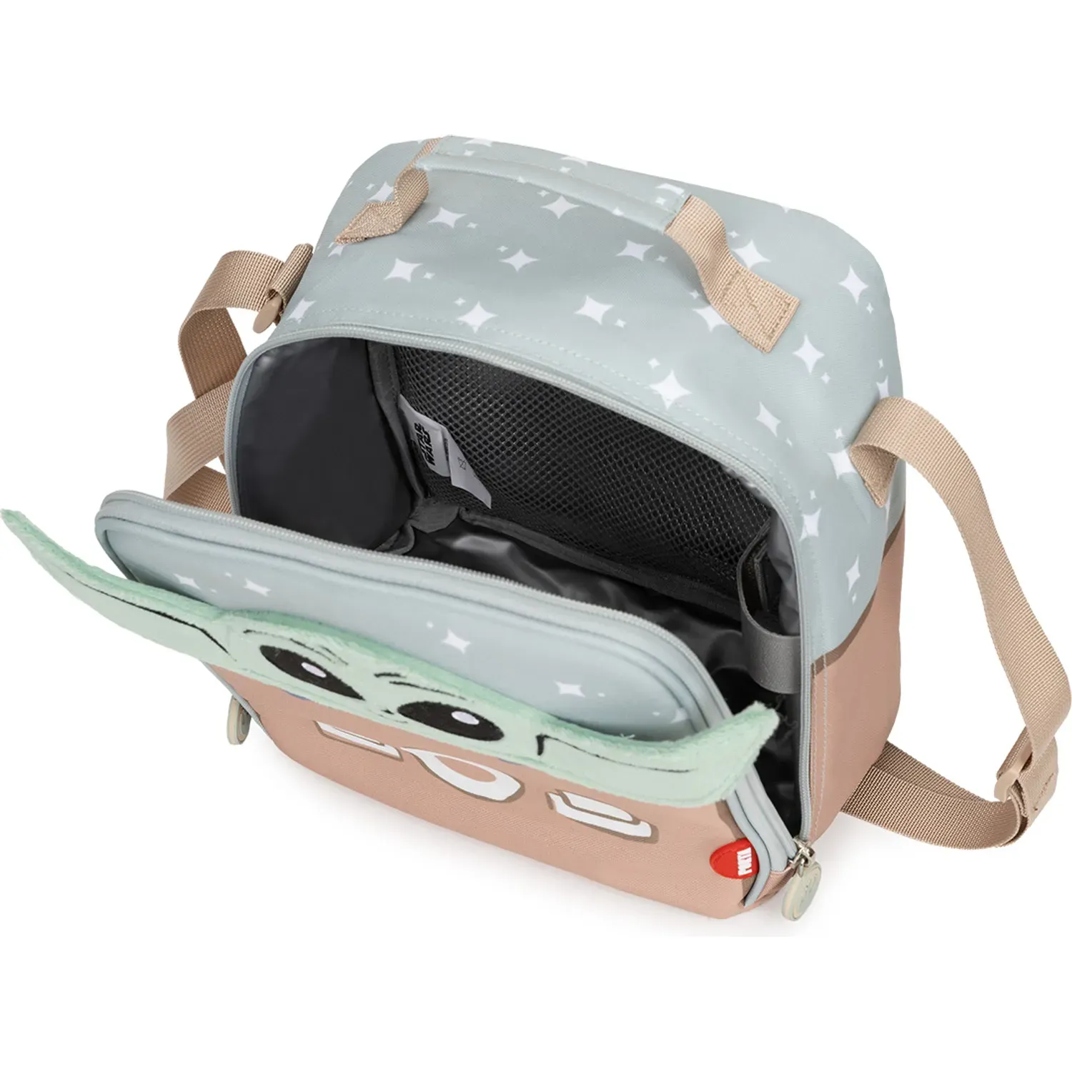 Lonchera Porta Unisex Manu Grogu In The Bag color verde | Platanitos