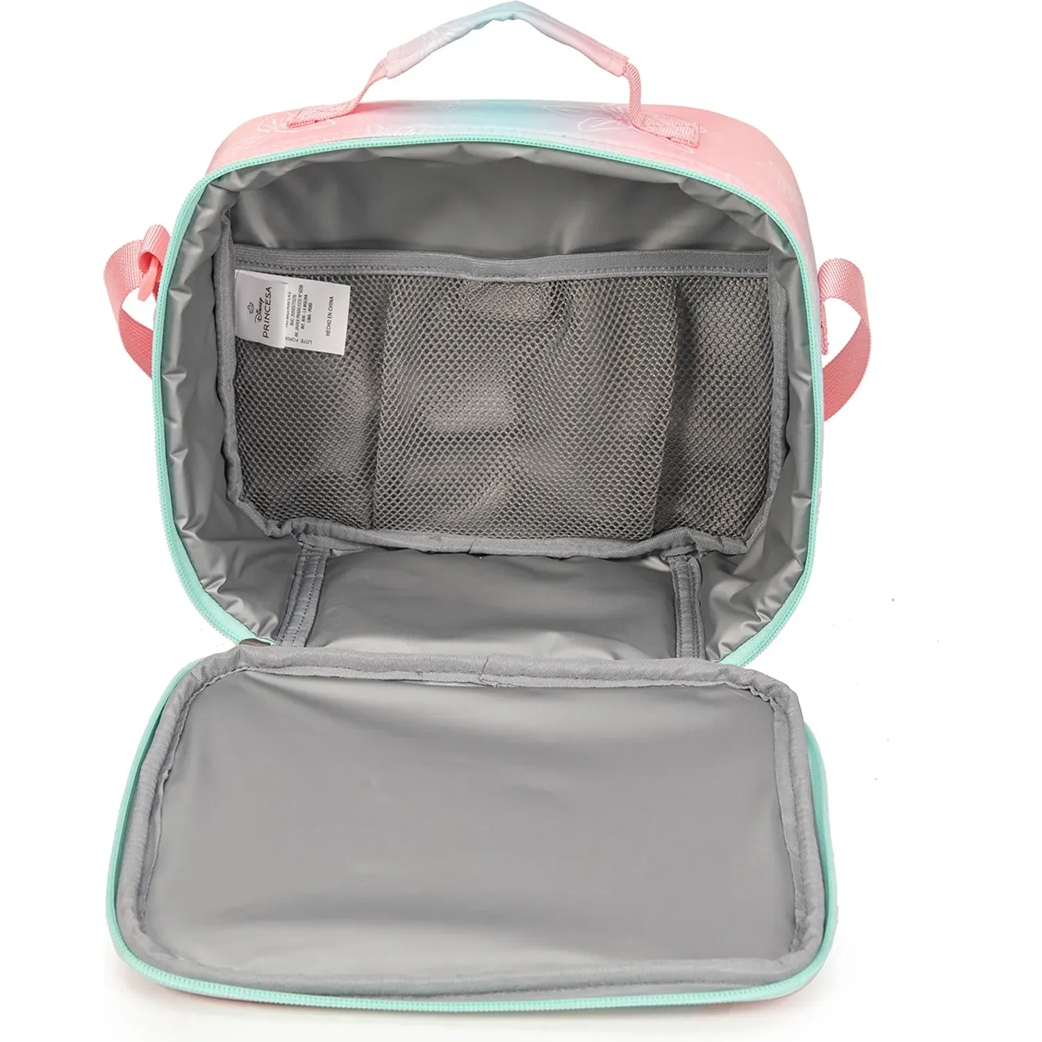 Lonchera Porta Unisex Sarah Sea Princess color rosado | Platanitos