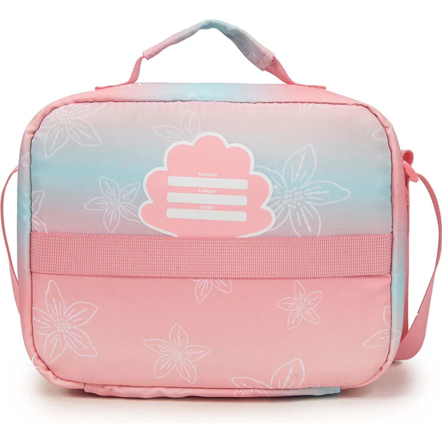Lonchera Porta Unisex Sarah Sea Princess color rosado | Platanitos