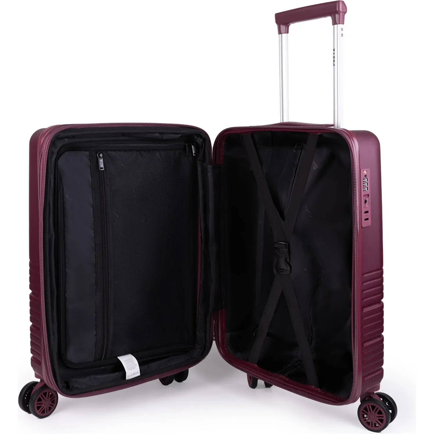 Maleta Porta Unisex Marbella 18 color guinda | Platanitos