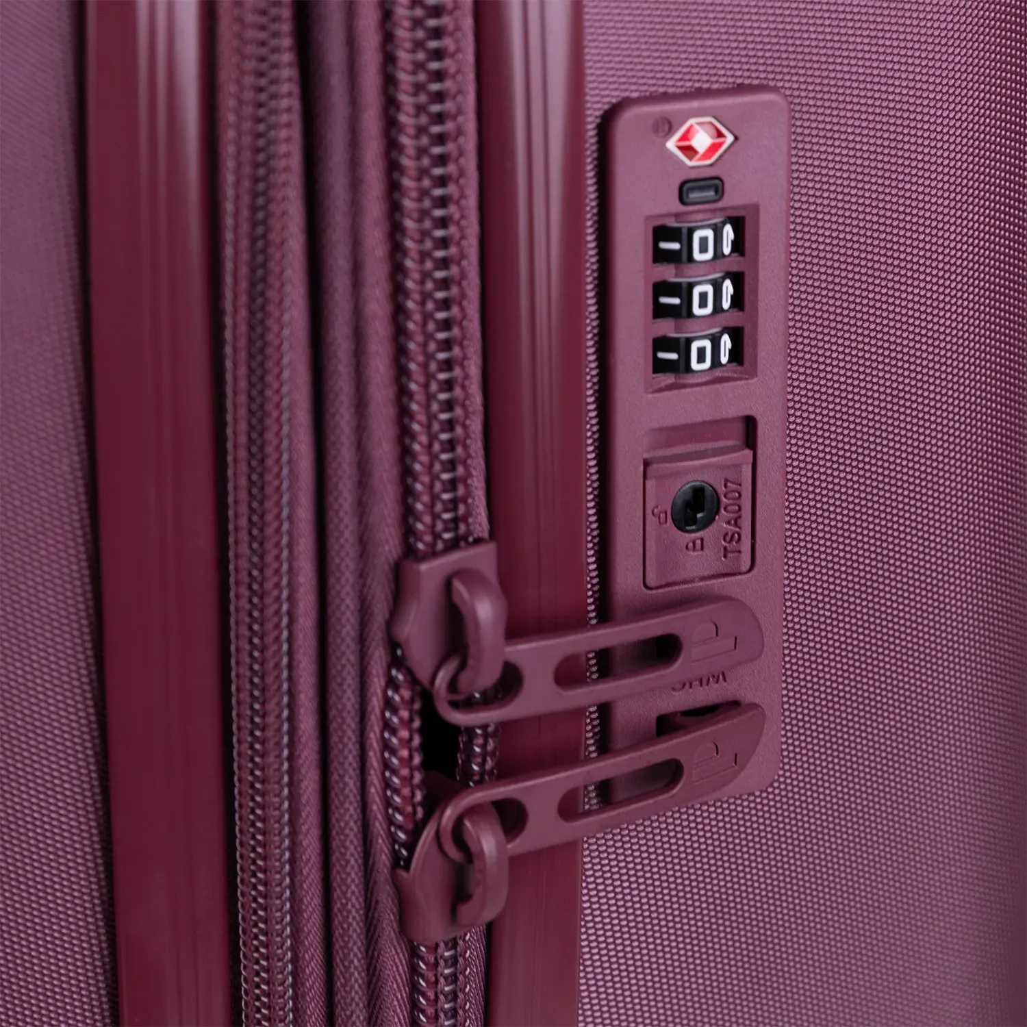 Maleta Porta Unisex Marbella 18 color guinda | Platanitos
