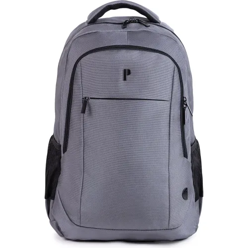 Mochila Porta Unisex Brussels color plateado | Platanitos