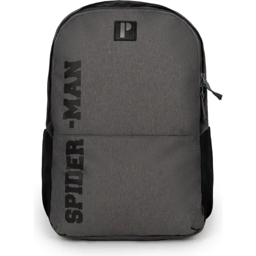 Mochila Porta Unisex Camilo Spiderman Gray color gris | Platanitos