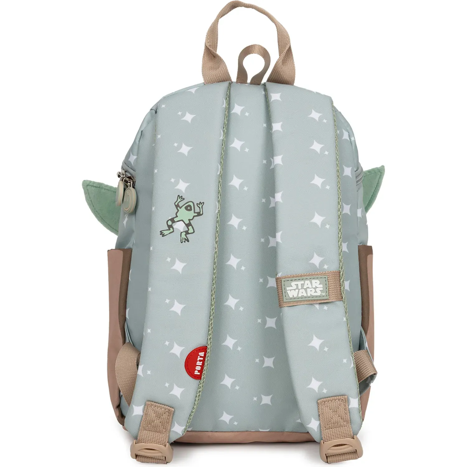 Mochila Porta Unisex Manu Grogu In The Bag color verde | Platanitos