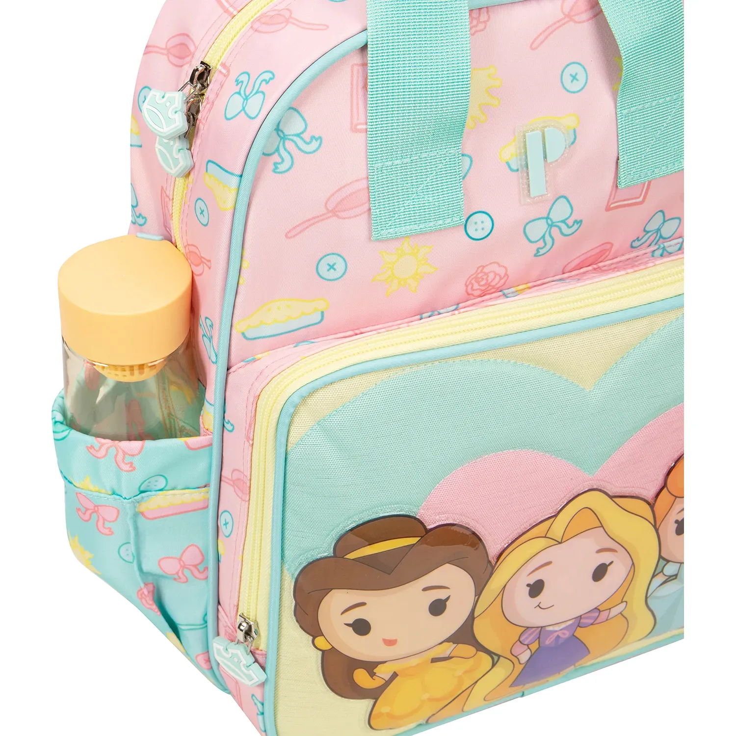 Mochila Porta Unisex Sarah Kawaii Team color rosado | Platanitos