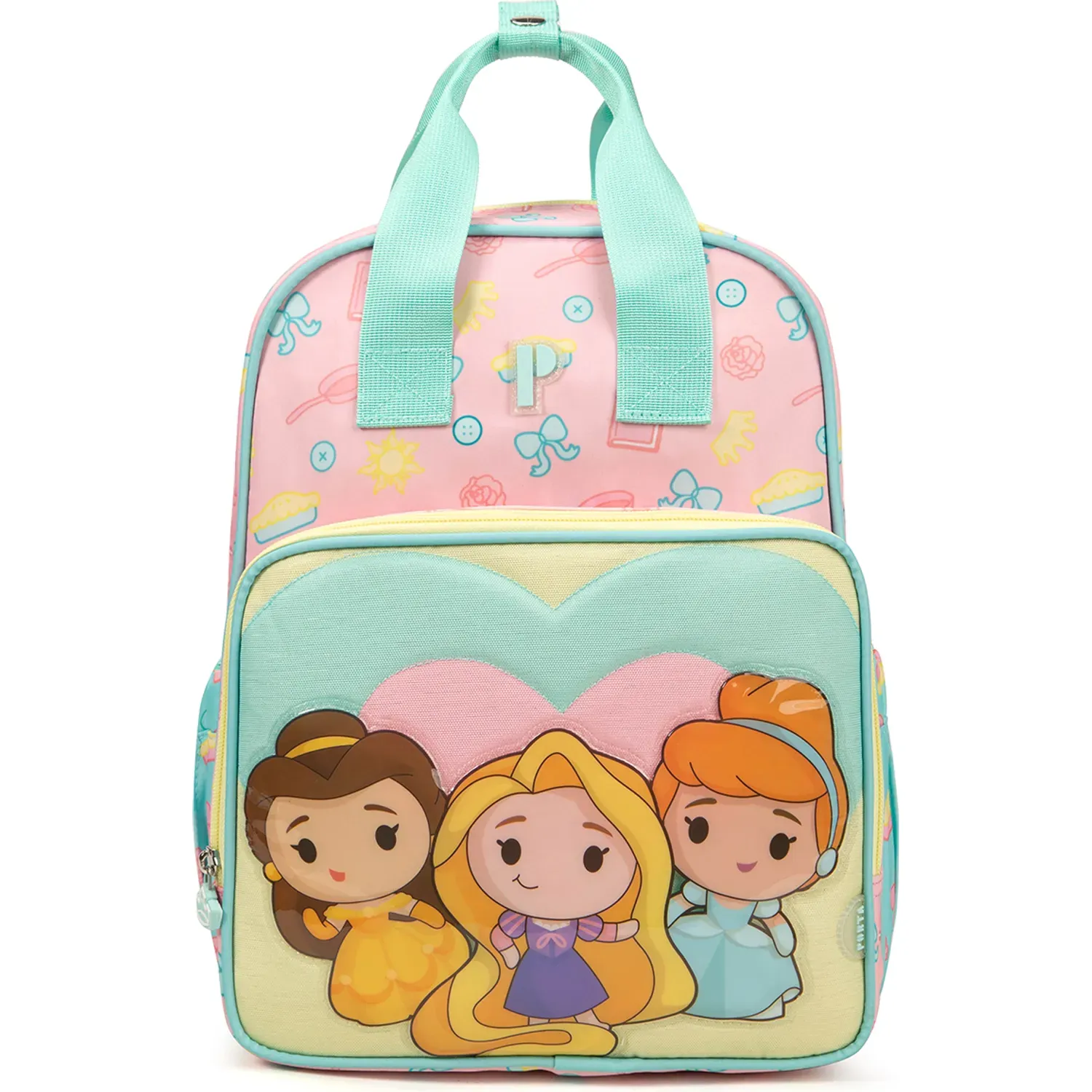 Mochila Porta Unisex Sarah Kawaii Team color rosado | Platanitos
