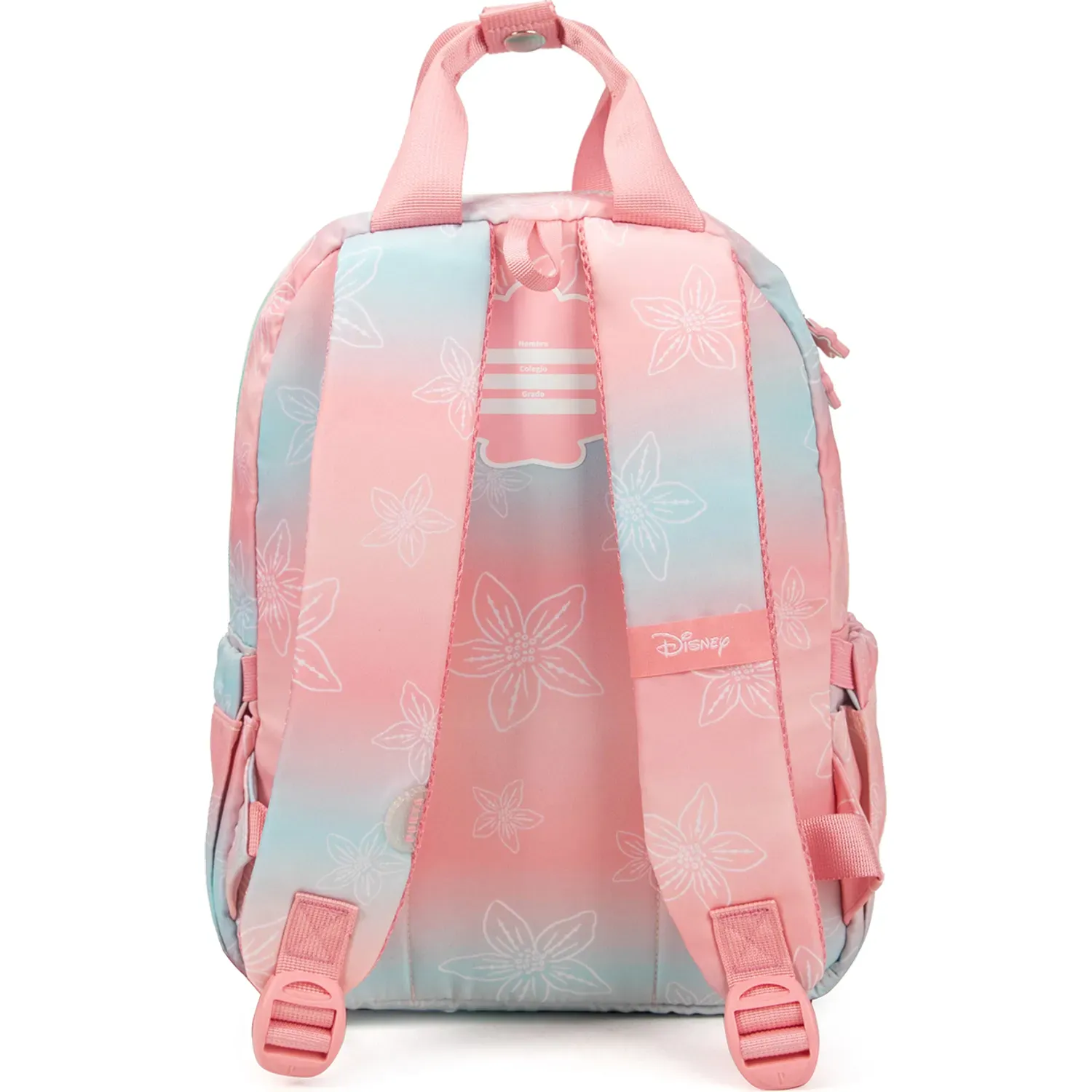 Mochila Porta Unisex Sarah Sea Princess color rosado | Platanitos