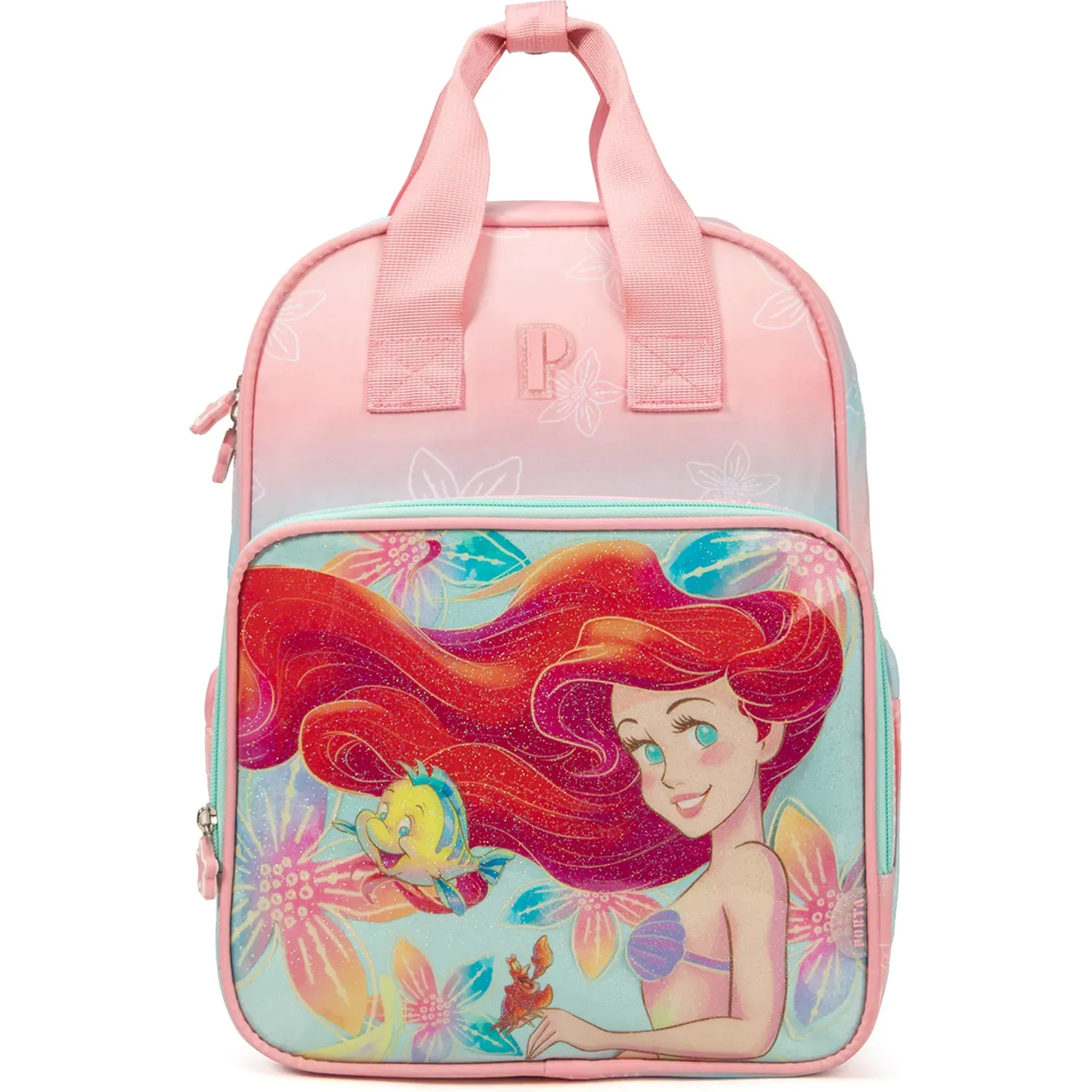 Mochila Porta Unisex Sarah Sea Princess color rosado | Platanitos