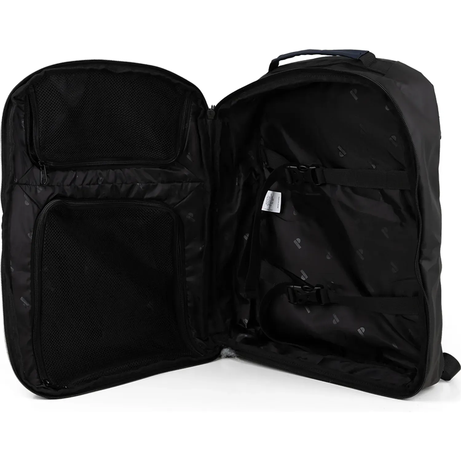 Mochila Porta Viajera Unisex Ankara color azul / negro | Platanitos