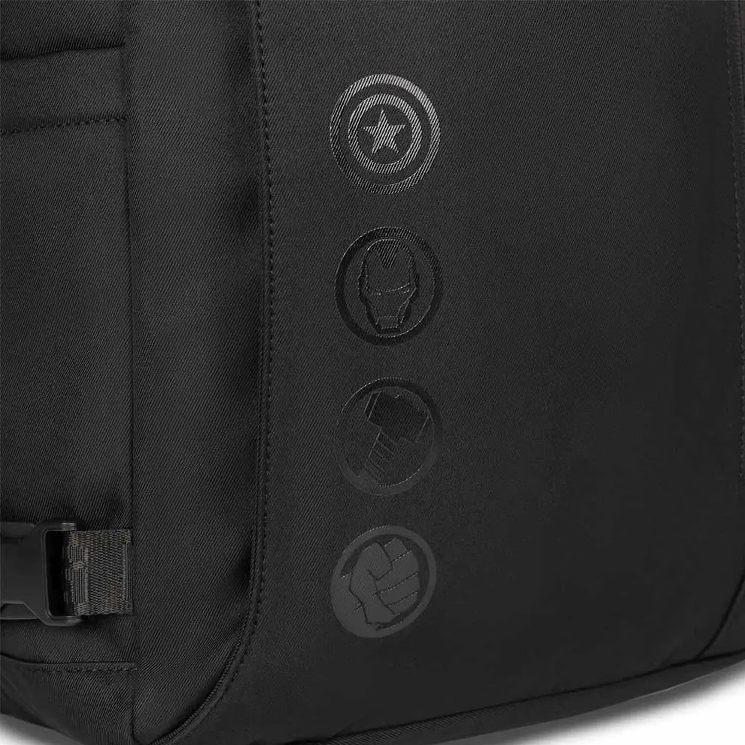 Mochila Porta Viajera Unisex Haven Avengers Icons color negro | Platanitos