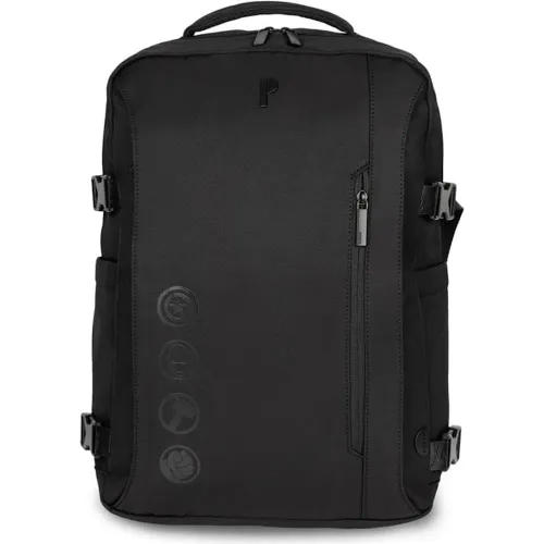 Mochila Porta Viajera Unisex Haven Avengers Icons color negro | Platanitos