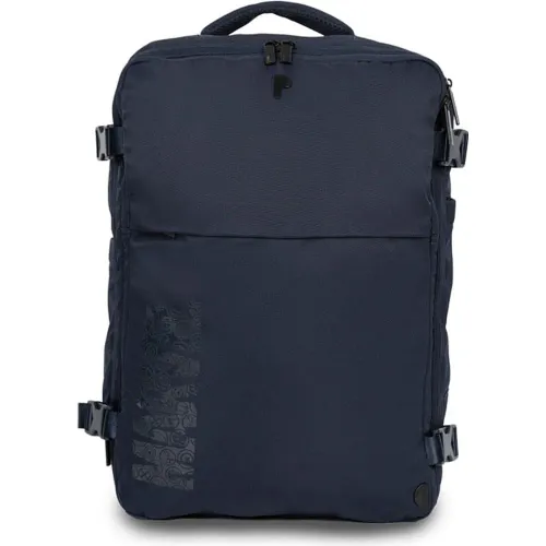 Mochila Porta Viajera Unisex Viso Marvel Heroes color azul | Platanitos