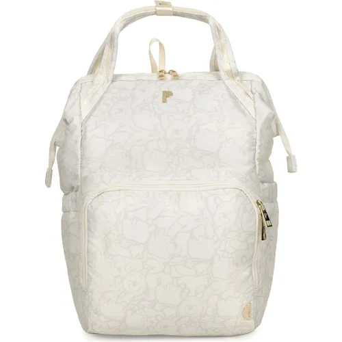 Bebita Bebito PORTA Beige Pañalera Mujer Nixi Winnie Lines