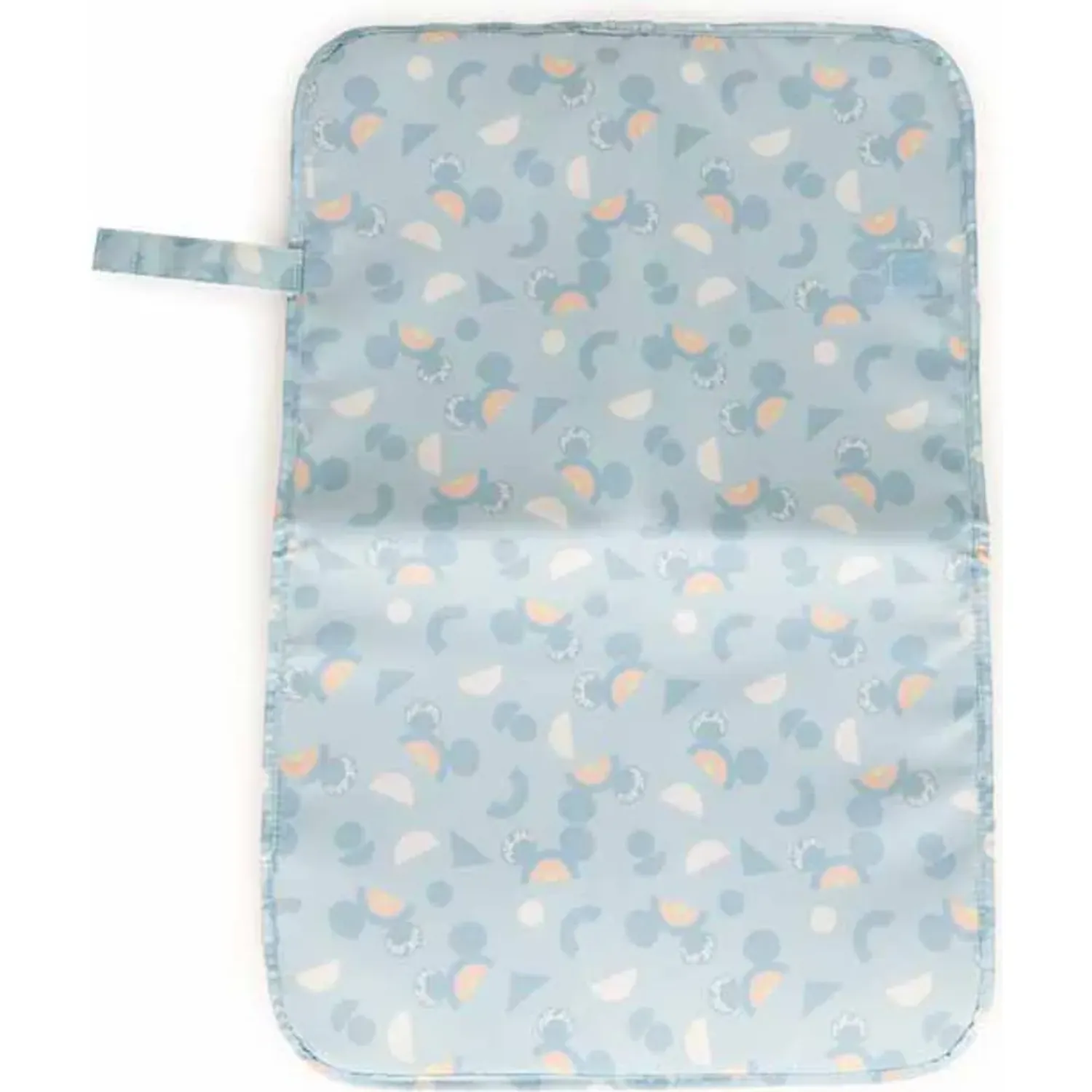 Pañalera Porta Mujer Trina Mickey Rainbow color celeste | Platanitos