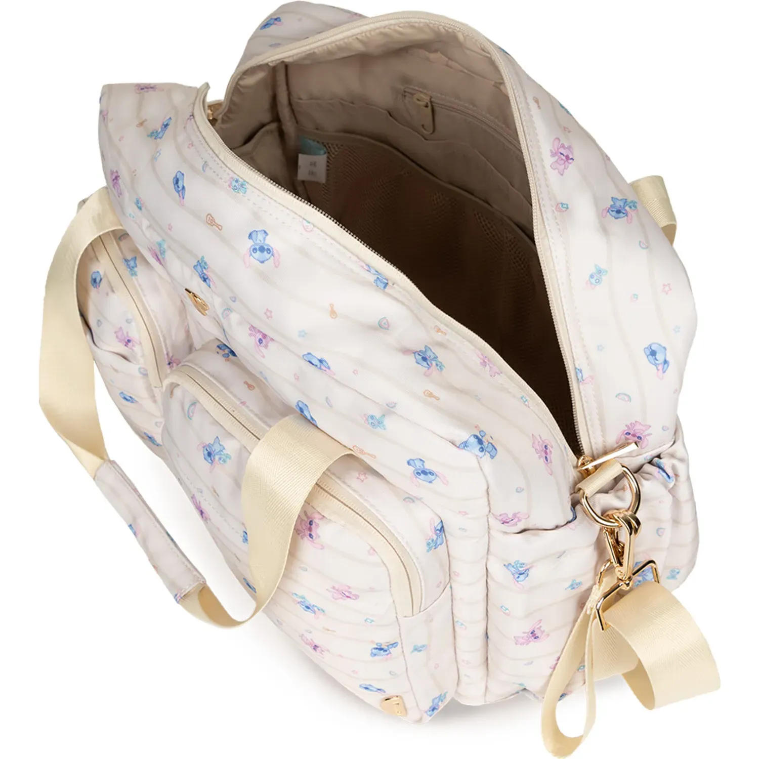 PORTA Pañalera Porta Mujer Trina Stitch Angel color beige | Platanitos