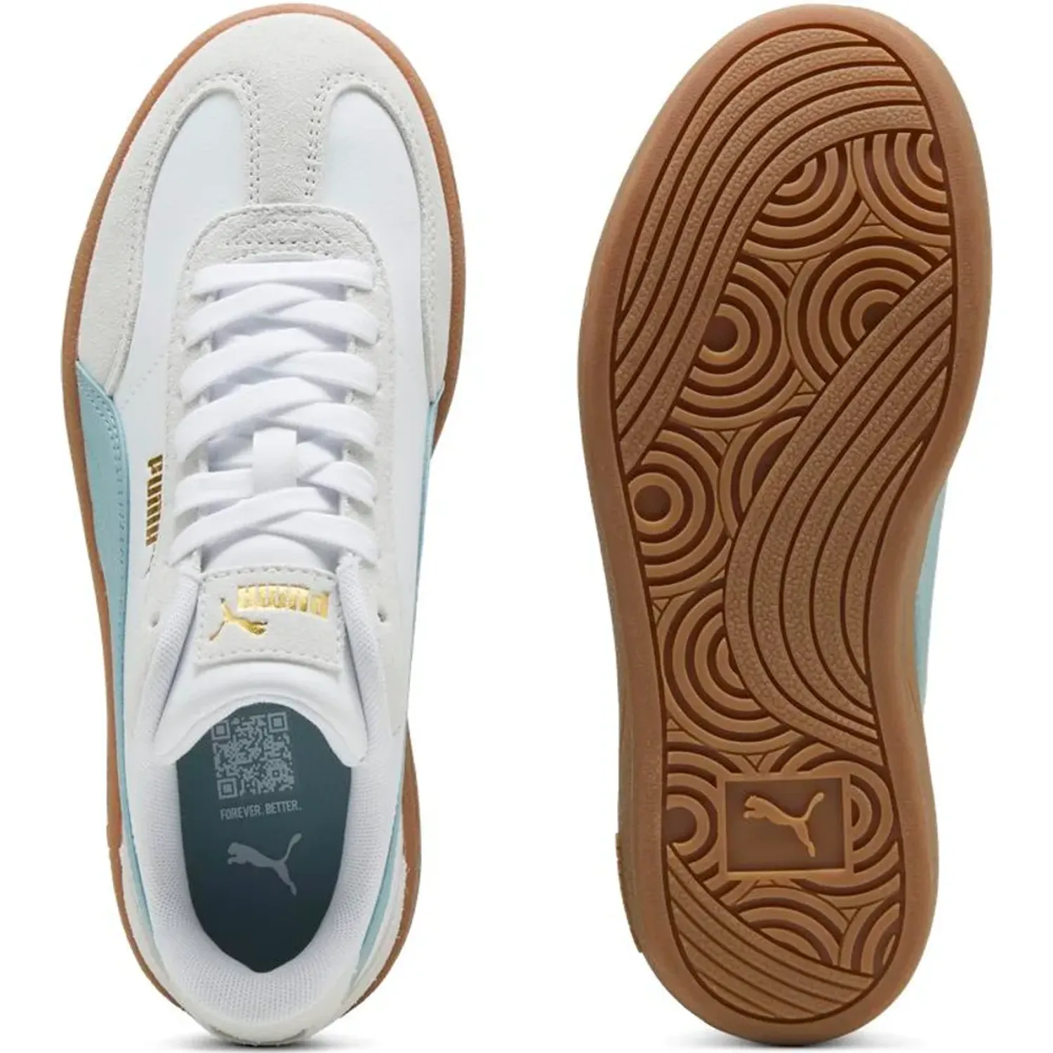 Zapatillas Puma Urbanas Mujer Club Ii Era Platform Wns color blanco | Platanitos