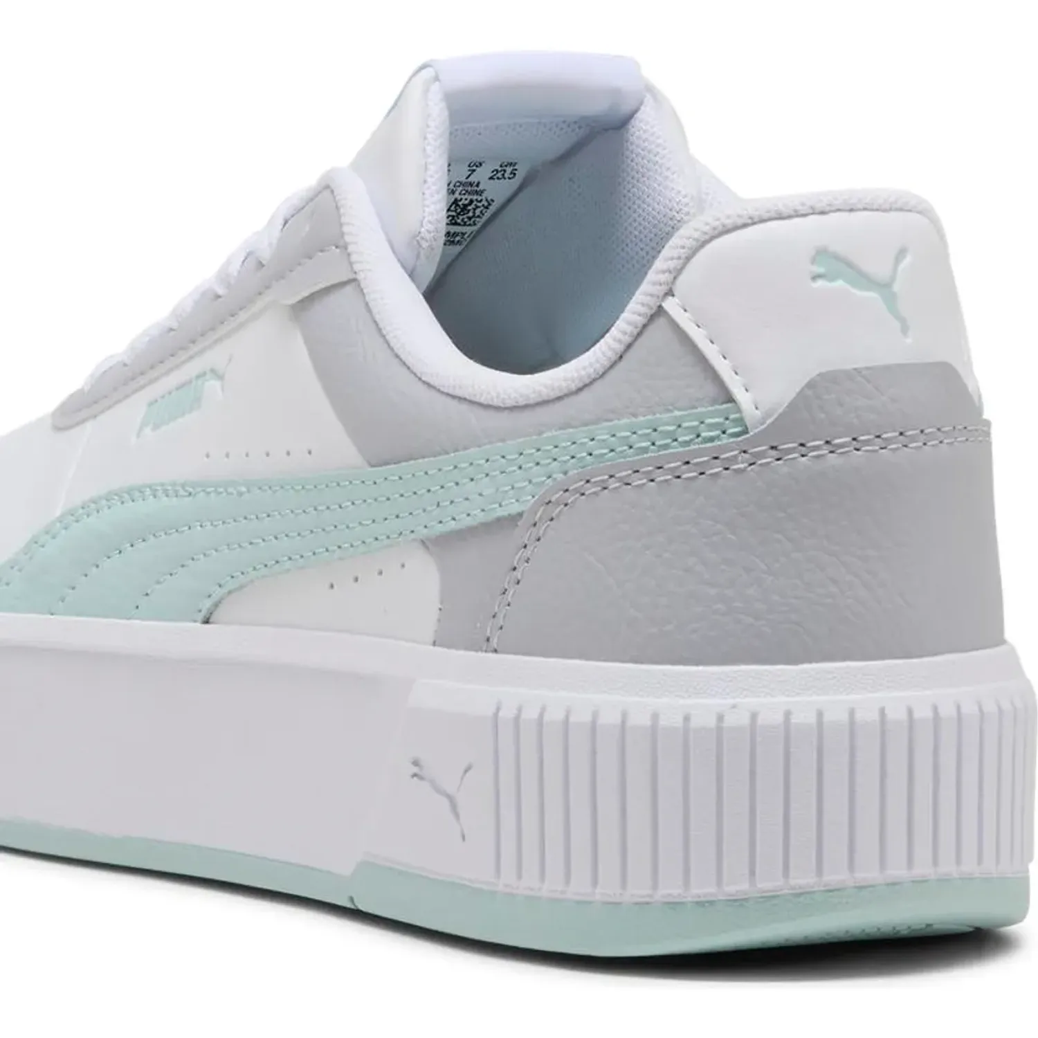 Zapatillas Puma Urbanas Mujer Carina Mia color blanco | Platanitos
