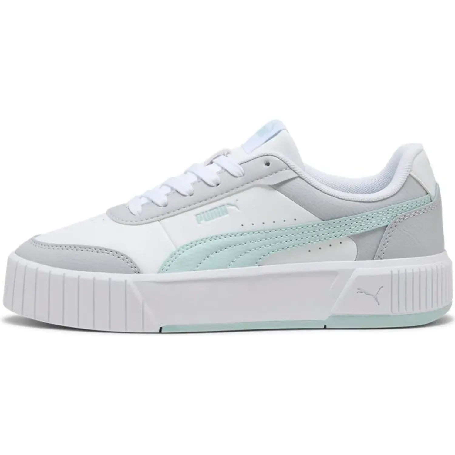 Zapatillas Puma Urbanas Mujer Carina Mia color blanco | Platanitos