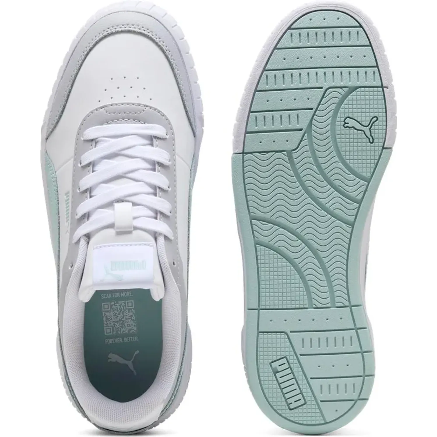 Zapatillas Puma Urbanas Mujer Carina Mia color blanco | Platanitos
