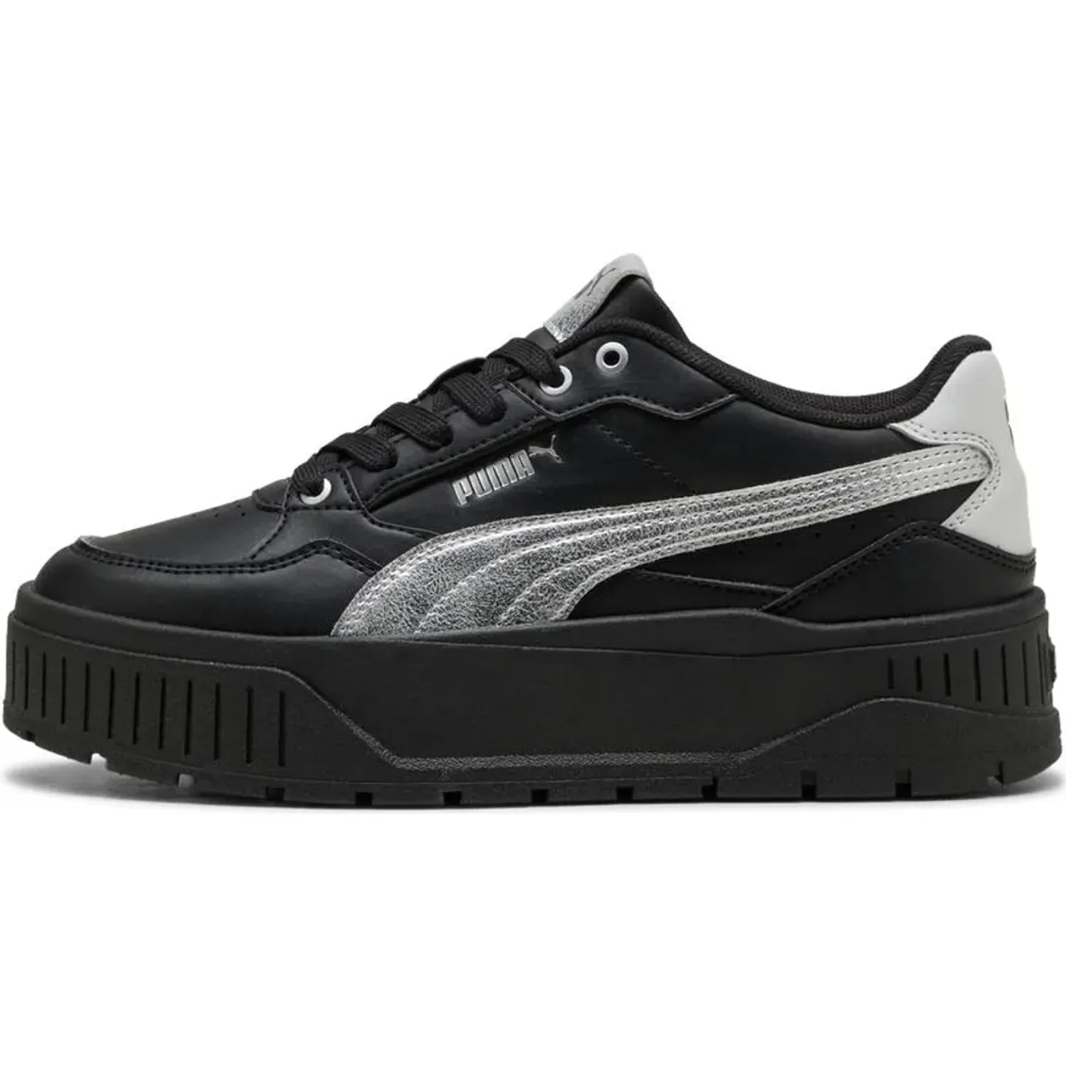 Zapatillas Puma Urbanas Mujer Karmen Ii Idol Metallic Whisper color negro | Platanitos
