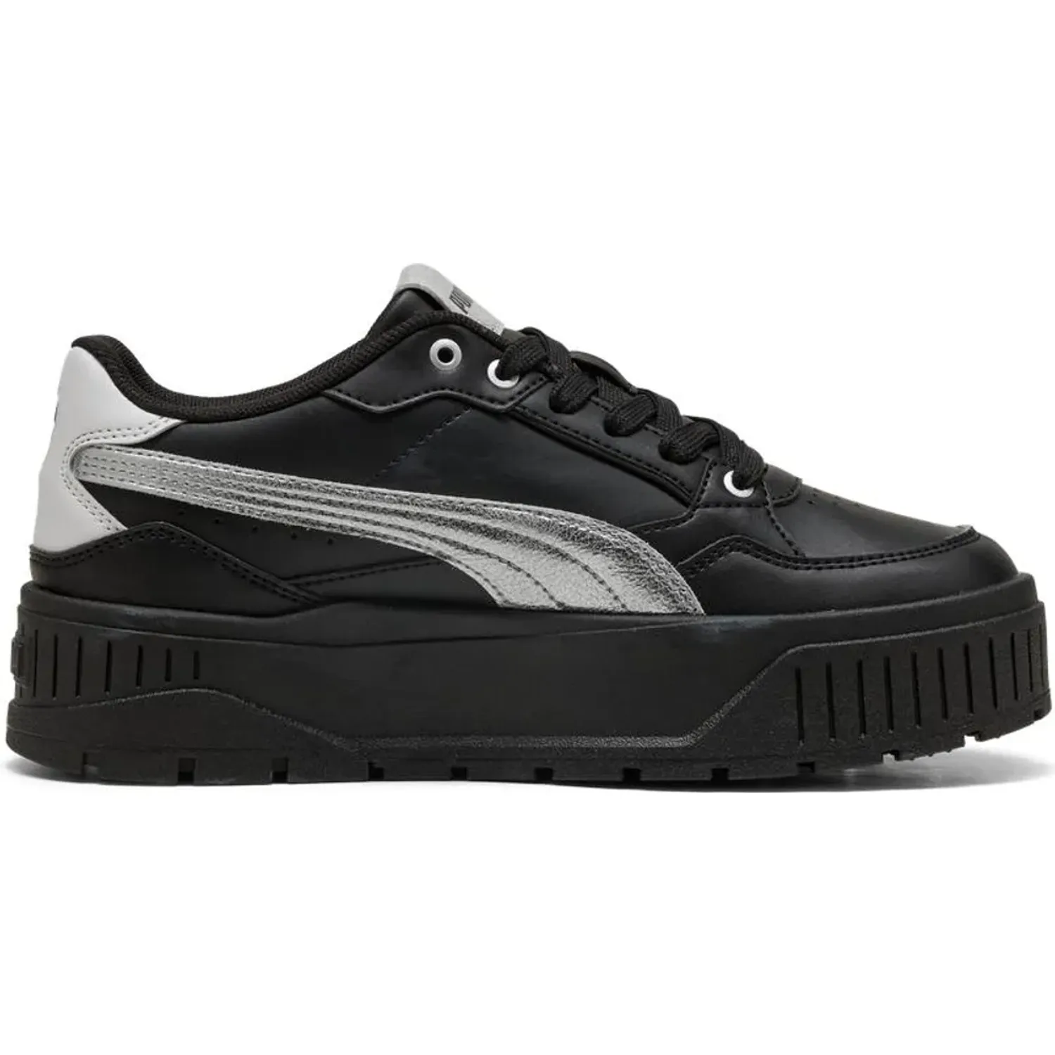 Zapatillas Puma Urbanas Mujer Karmen Ii Idol Metallic Whisper color negro | Platanitos