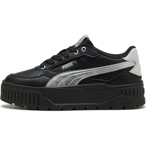 Zapatillas Puma Urbanas Mujer Karmen Ii Idol Metallic Whisper color negro | Platanitos