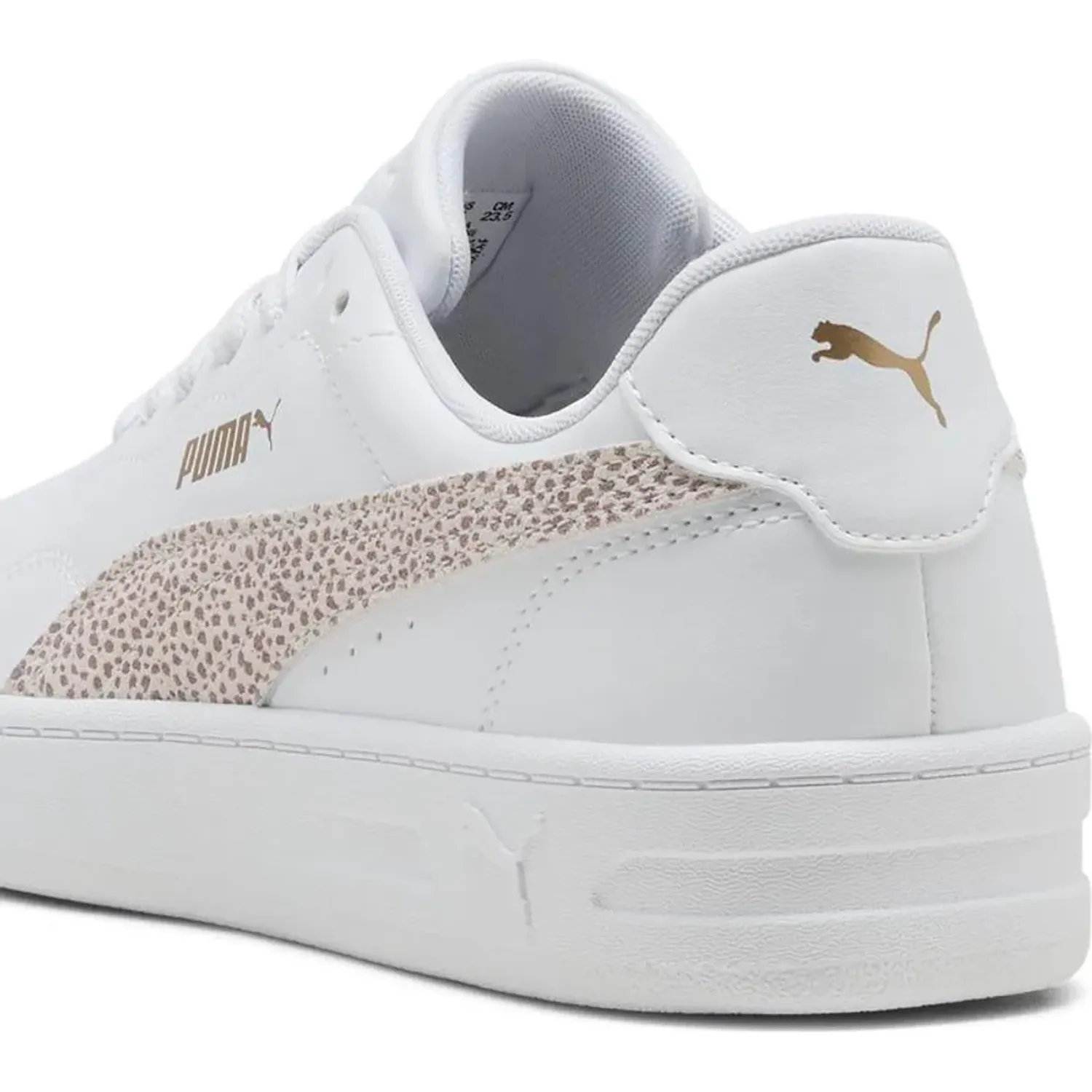 Zapatillas Puma Urbanas Mujer Court Lally Topcat color blanco | Platanitos