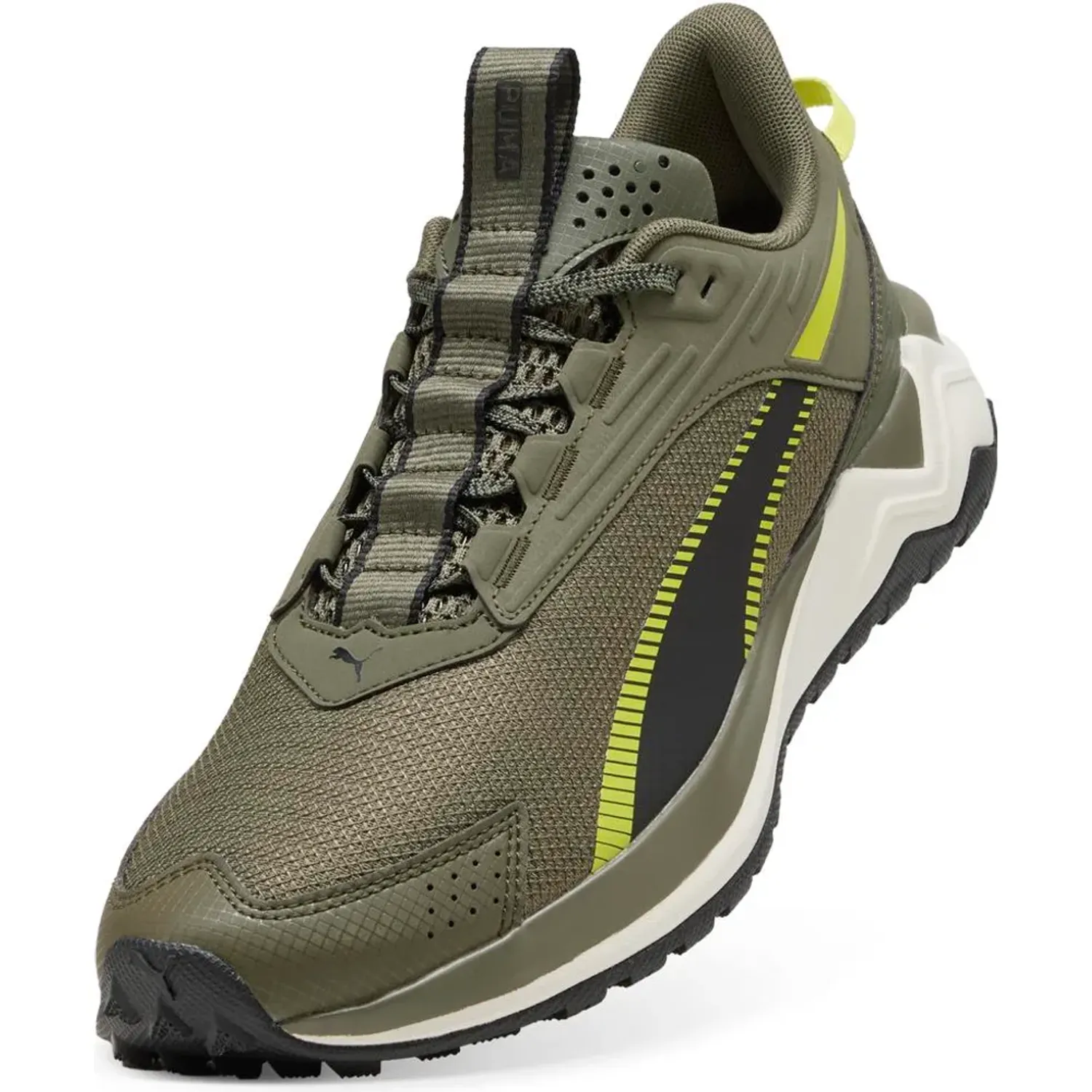 Zapatillas Puma Running Hombre Extend Lite Trail color verde | Platanitos