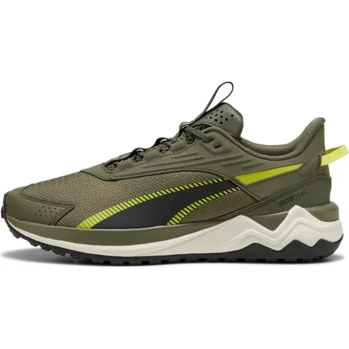 Zapatillas Puma Running Hombre Extend Lite Trail color verde | Platanitos