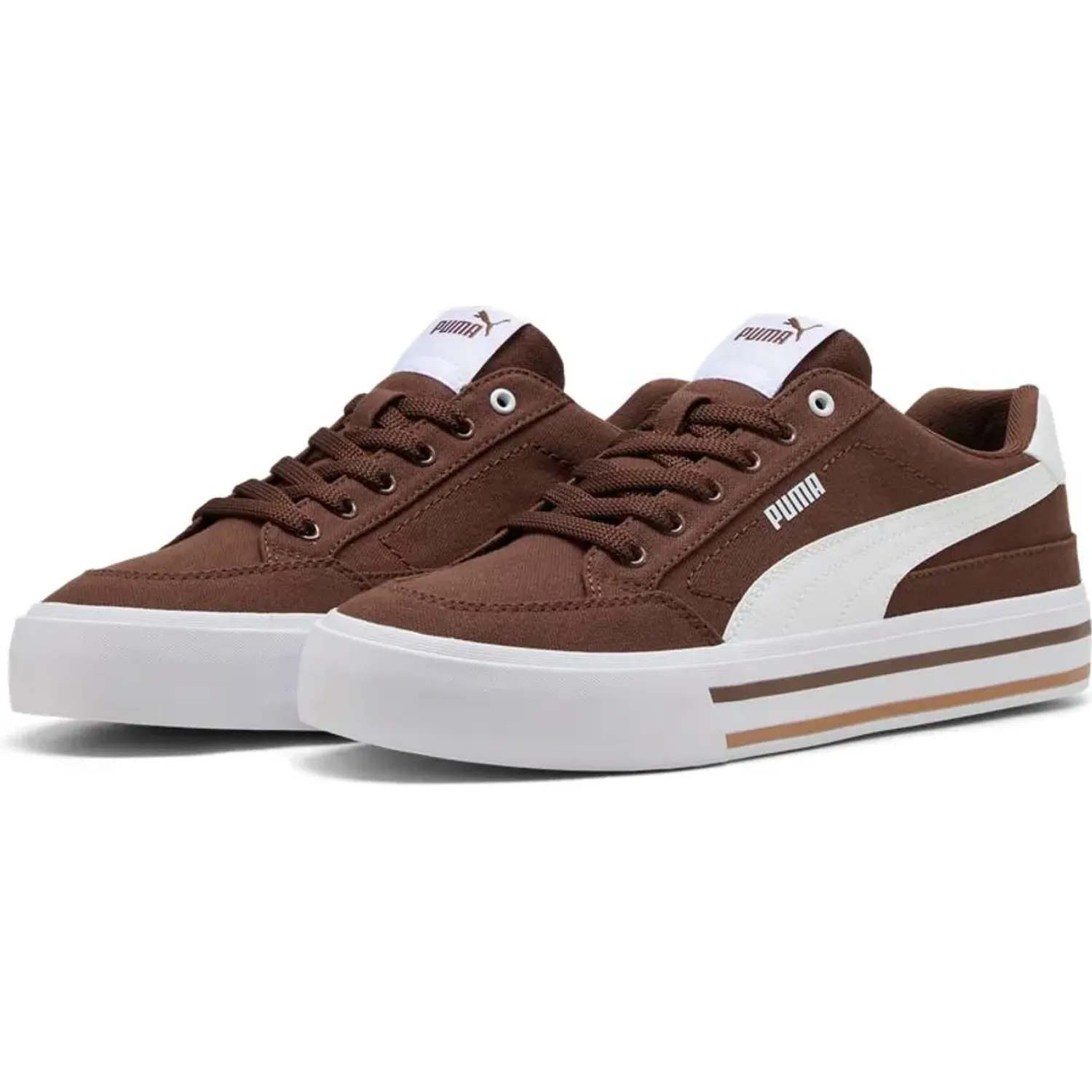 Zapatillas Puma Urbanas Hombre Court Classic Vulc Fs color marrón | Platanitos